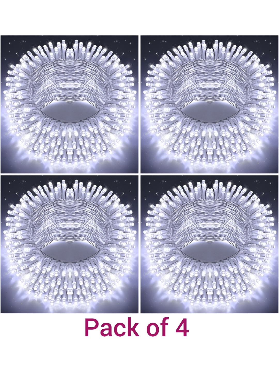 

SPARK WORLD White 4 Pieces Rice String Lights