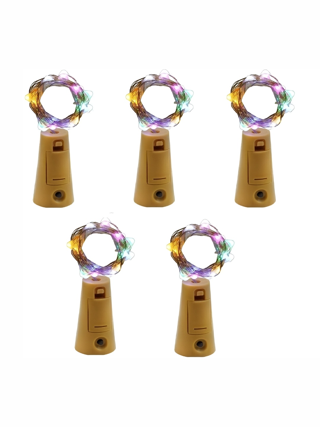 

SPARK WORLD 5-pcs Blue & Pink LED Cork Lights