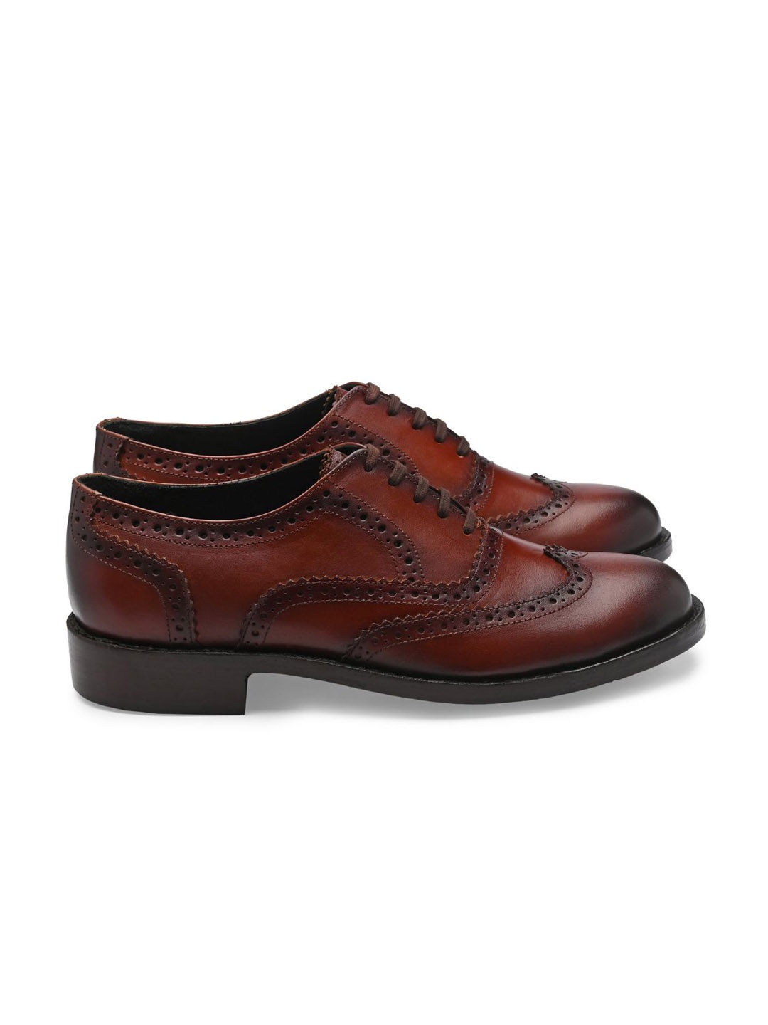 

LEGWORK Men Textured Formal Oxfords Shoes, Brown