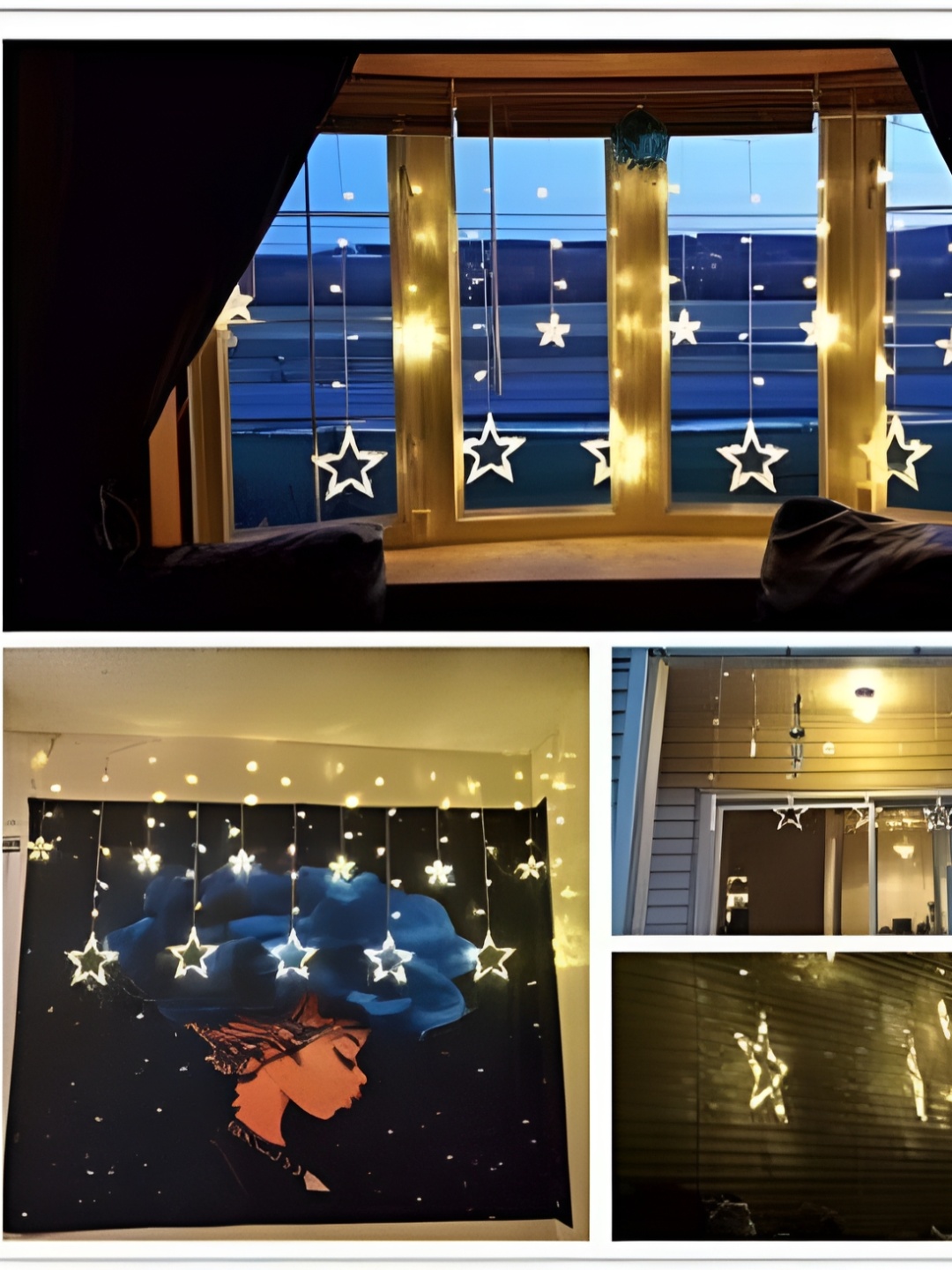 

SPARK WORLD Yellow Star Shaped String Lights