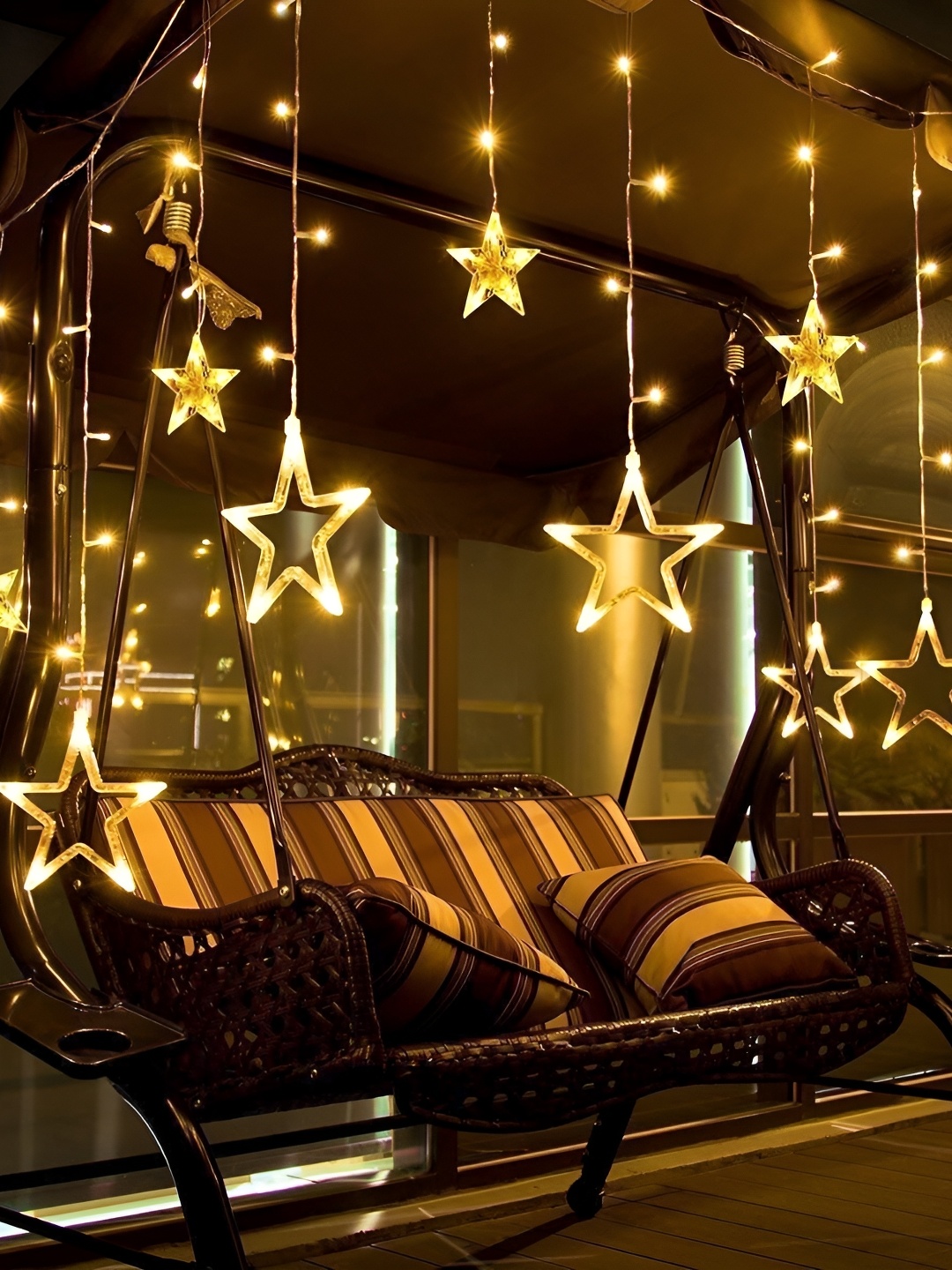 

SPARK WORLD Yellow Star Shaped LED Rice String Lights