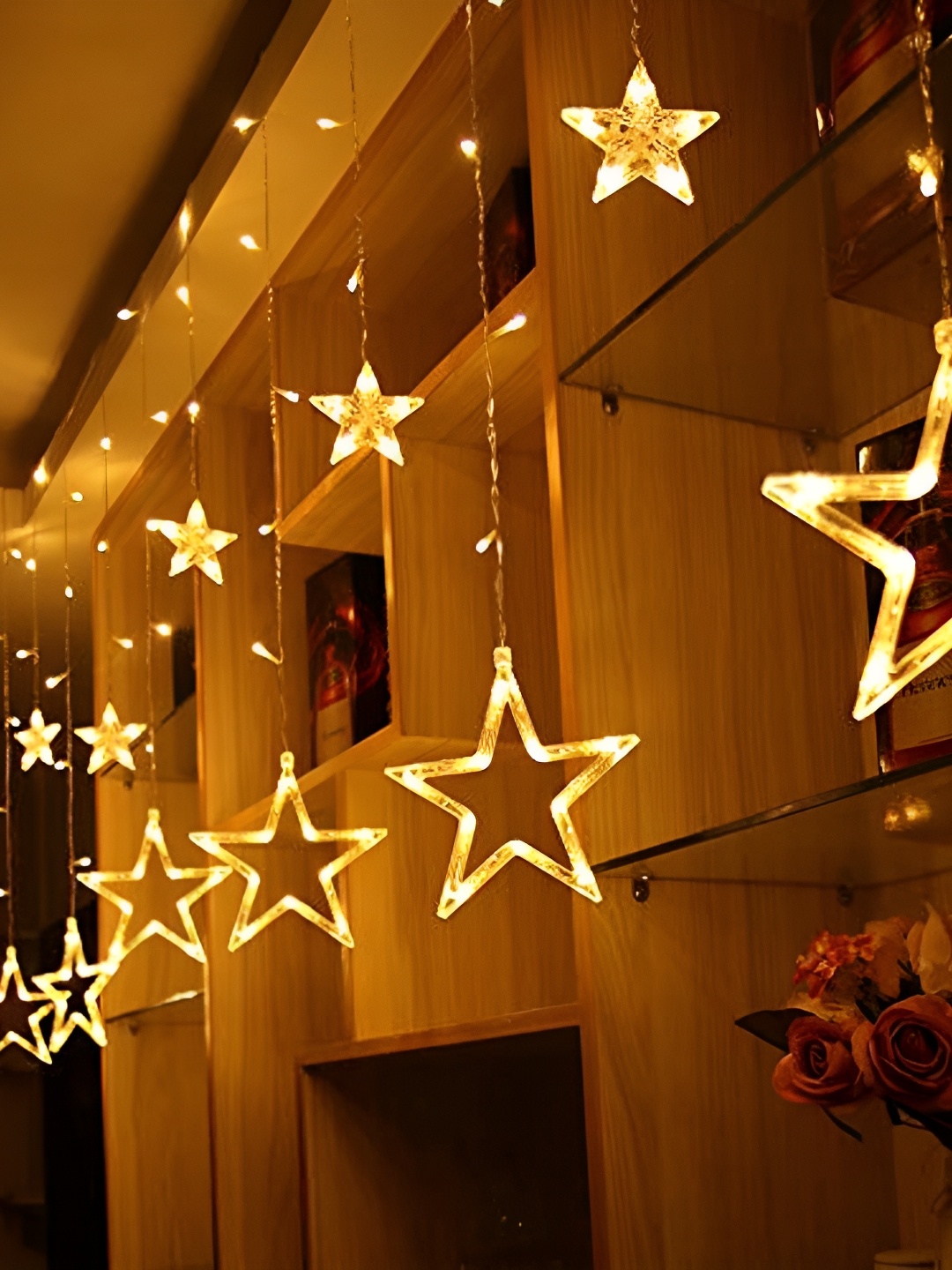 

SPARK WORLD Yellow Star Shaped String Lights