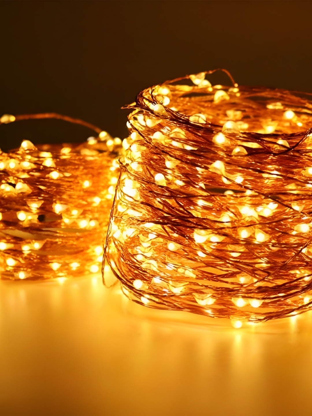 

SPARK WORLD Rice Shaped String Lights, Gold