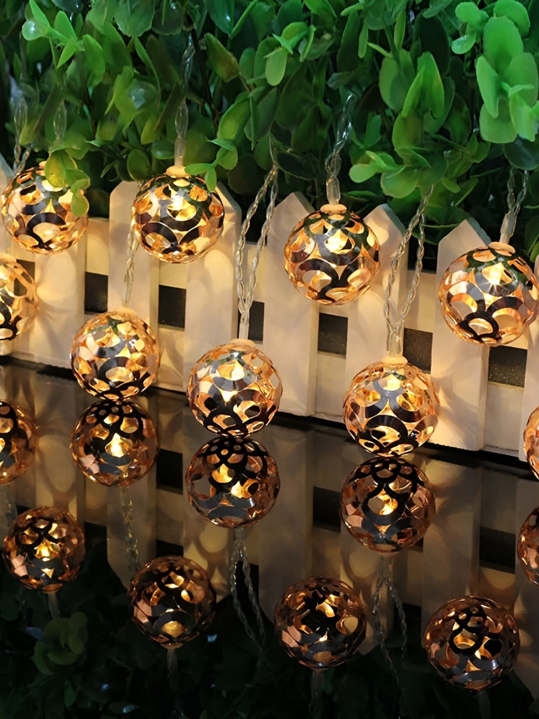 

SPARK WORLD Gold Toned LED String Lights
