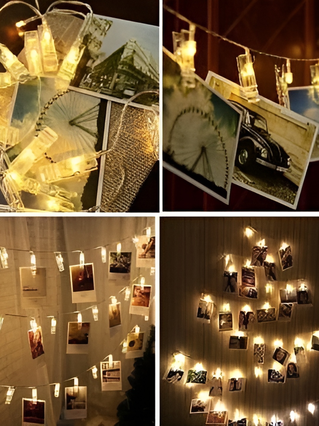

SPARK WORLD Yellow Photo Clip String Lights