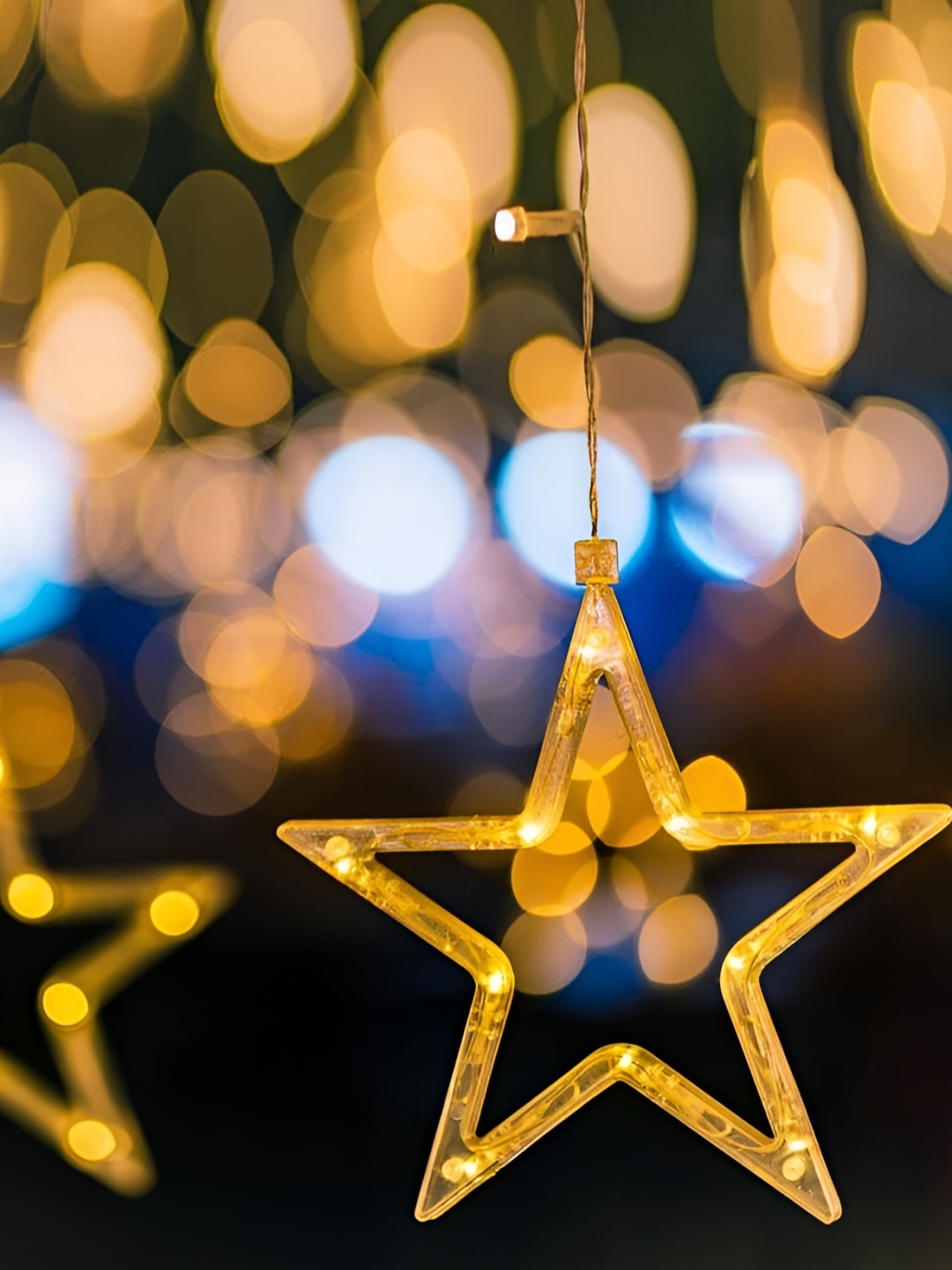 

SPARK WORLD Yellow Star-Shaped String Lights