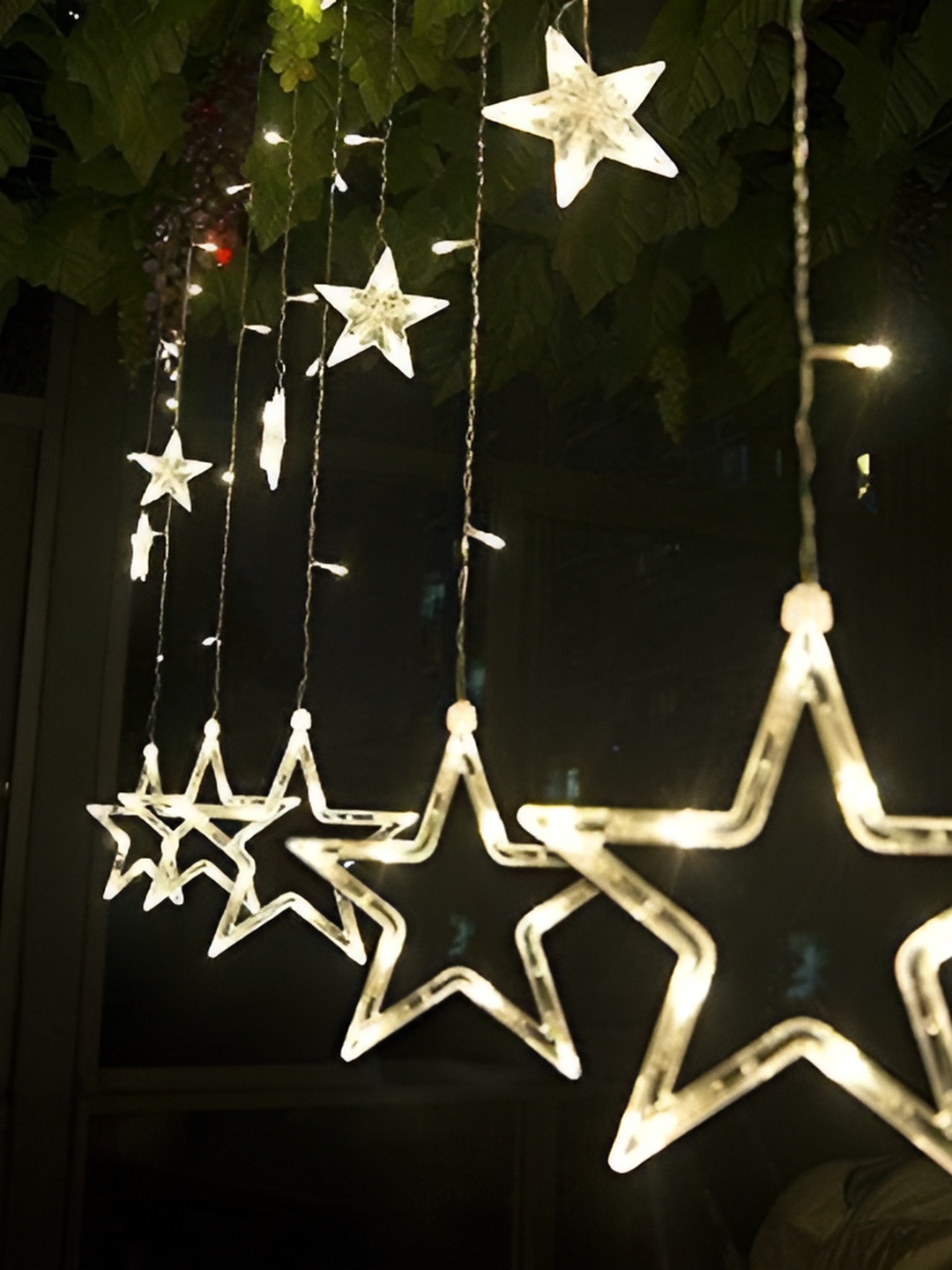 

SPARK WORLD Yellow Star Shape String Lights