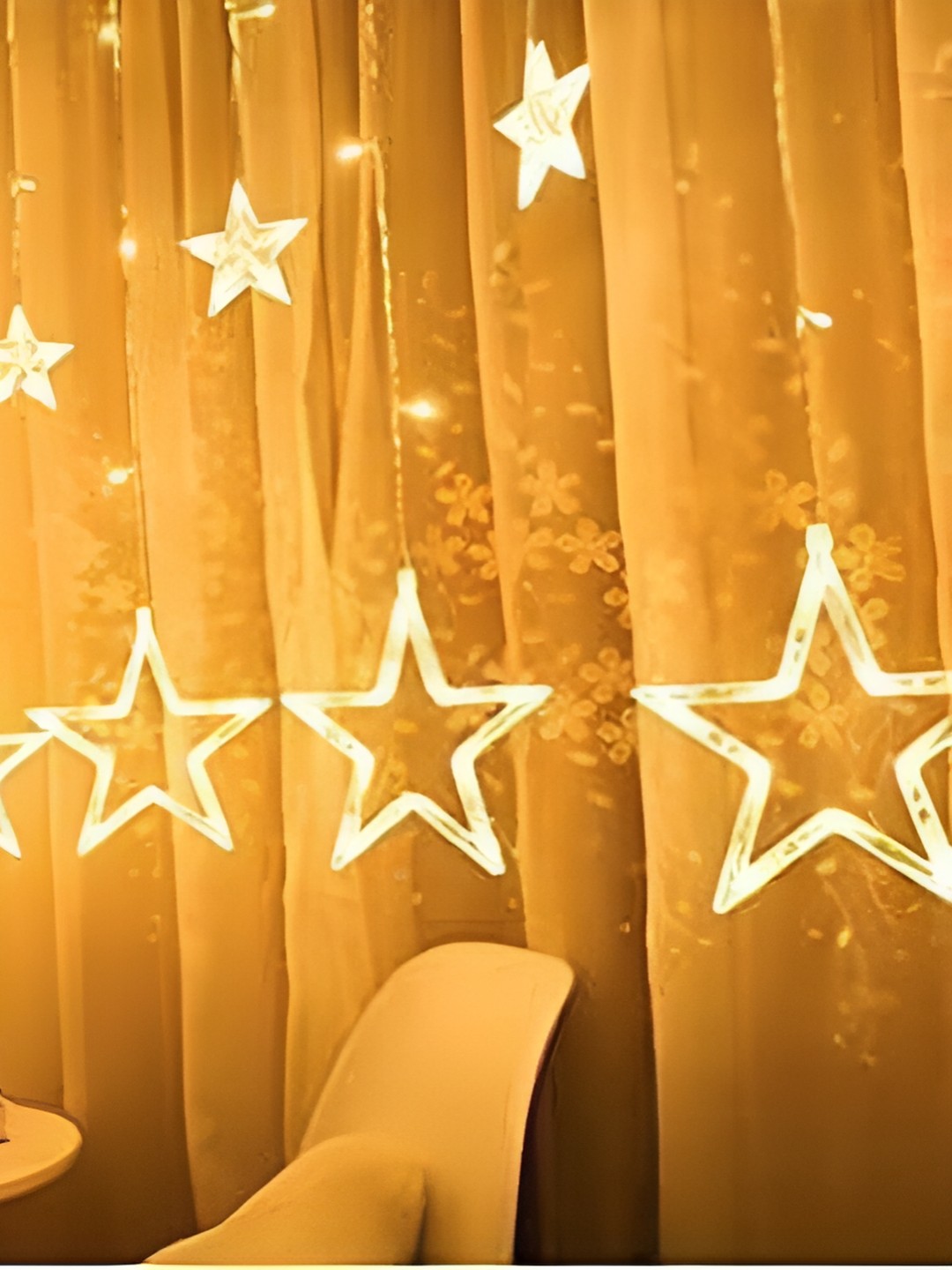 

SPARK WORLD Yellow Star Shaped String Lights