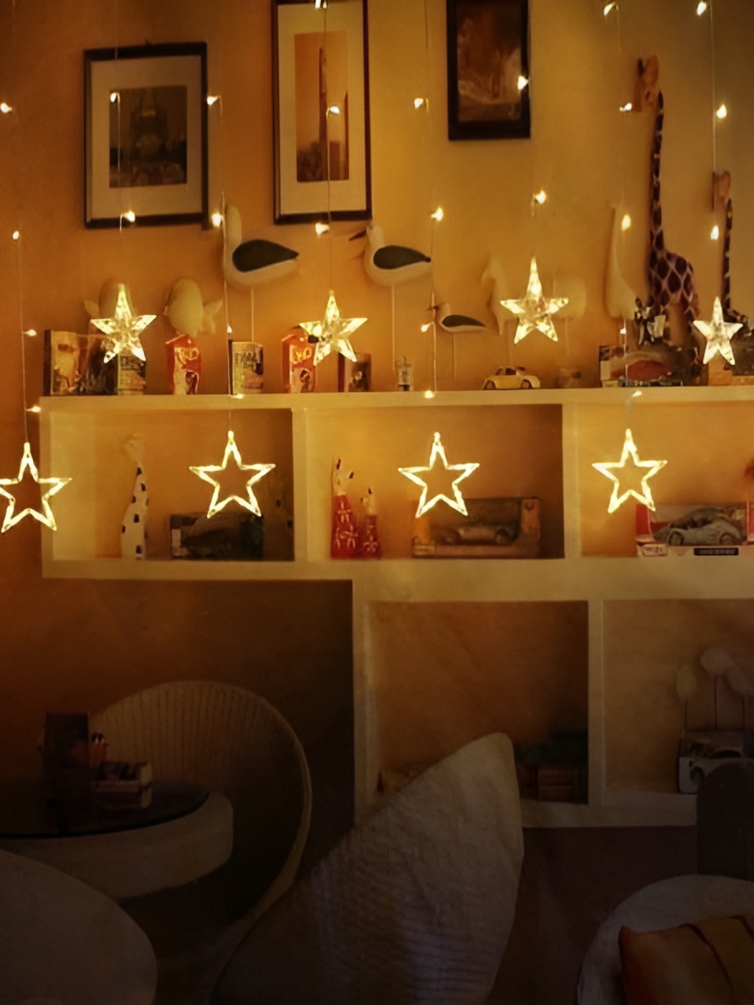 

SPARK WORLD Yellow Star Shaped Bulb String Lights