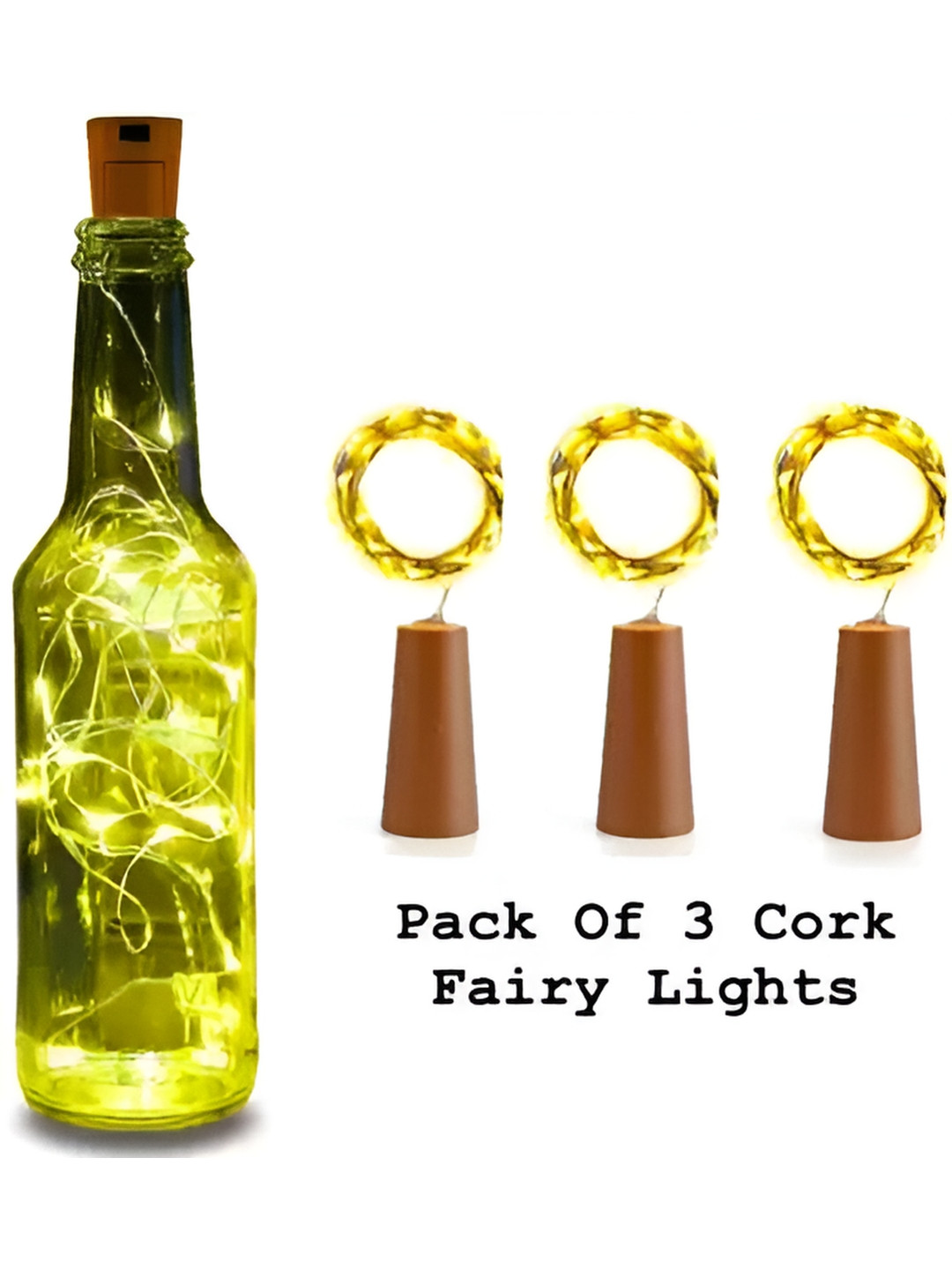 

SPARK WORLD Yellow 3 Pieces LED String Lights