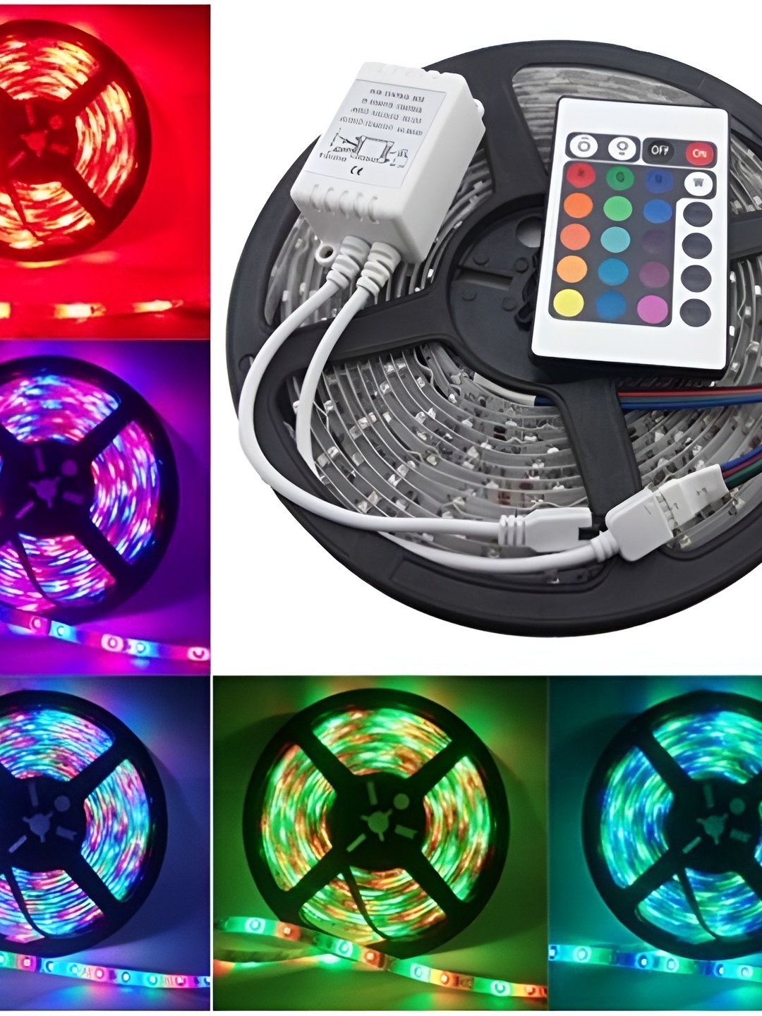 

SPARK WORLD Red & Blue Rice Shape String Lights