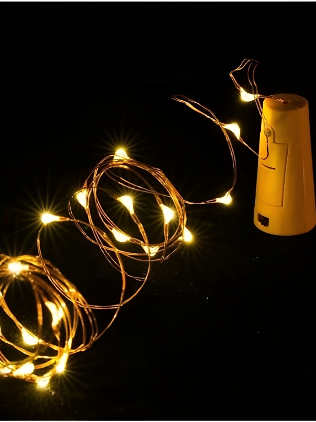 

SPARK WORLD Yellow Rice Shaped Bulb String Lights