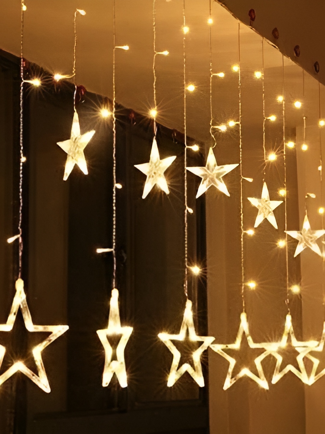 

SPARK WORLD White Star Shaped String Lights