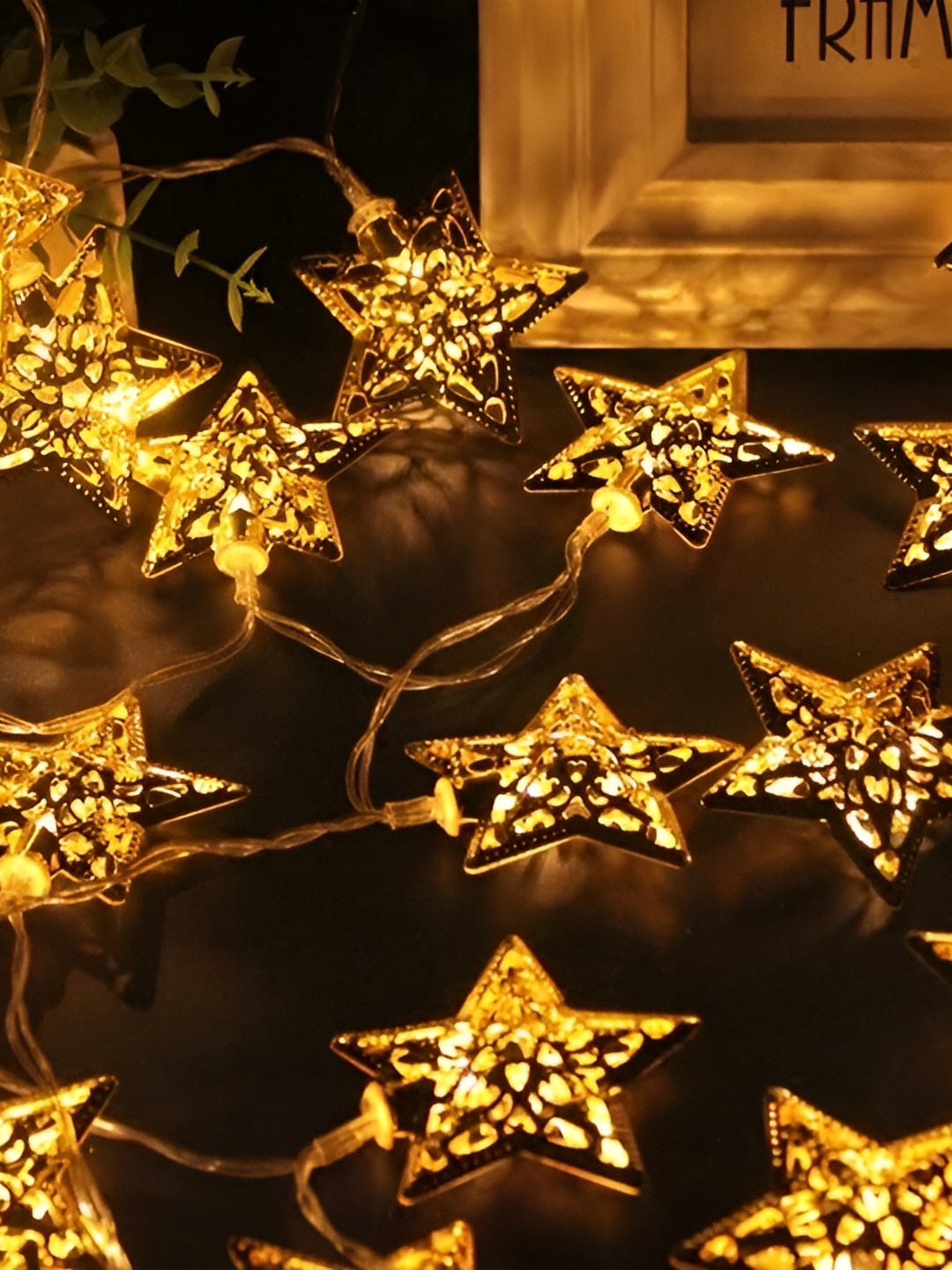 

SPARK WORLD Gold Toned LED String Lights