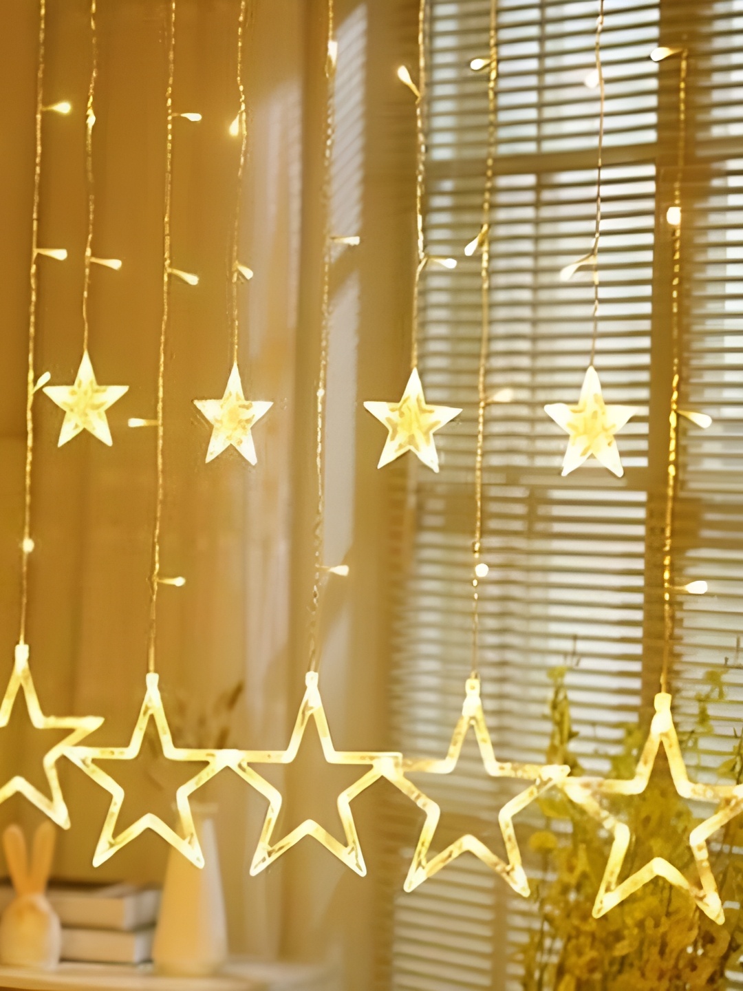 

SPARK WORLD White Star Shaped Bulb String Lights