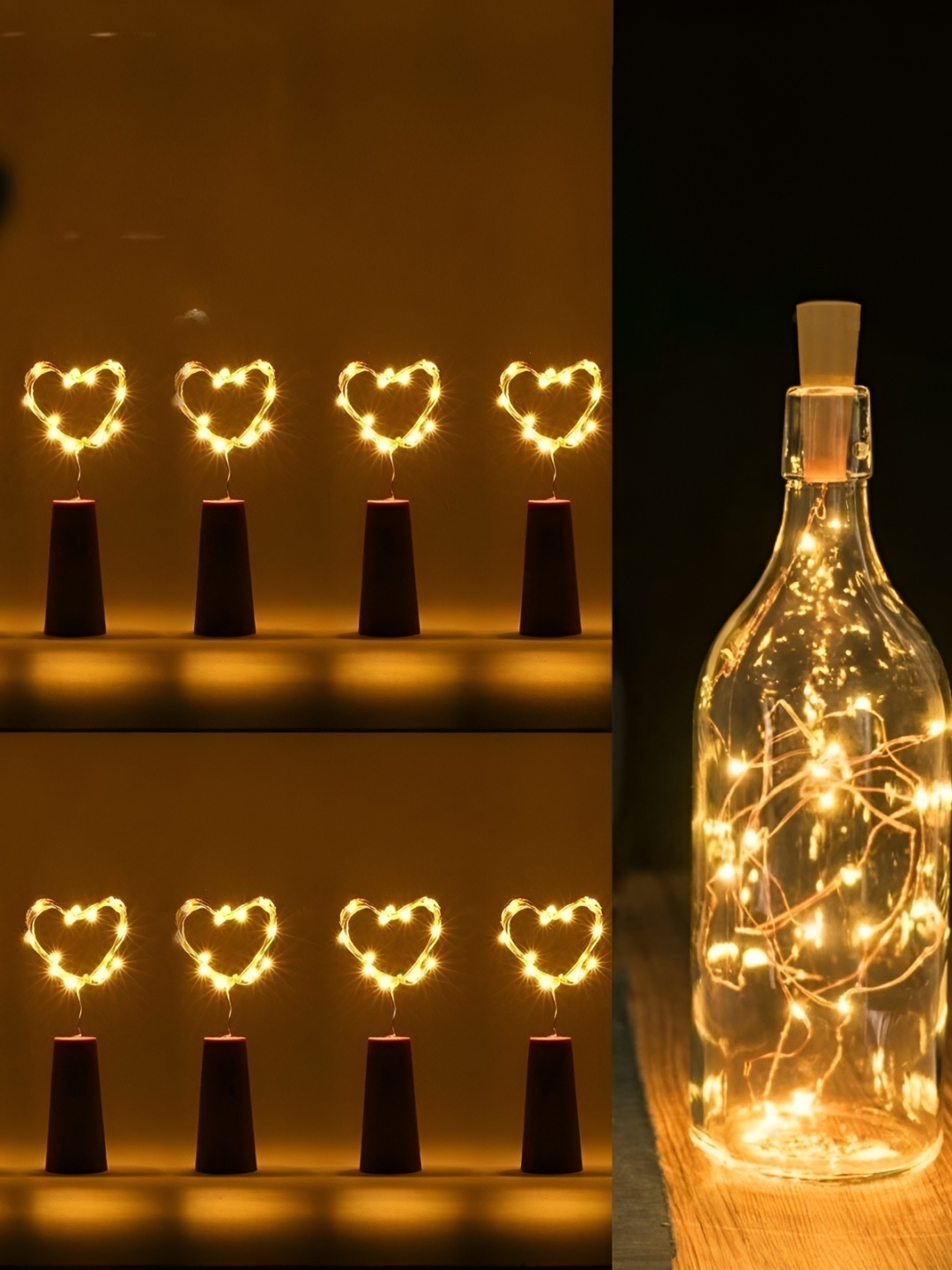 

SPARK WORLD Yellow 10 Pieces Rice Shape String Lights
