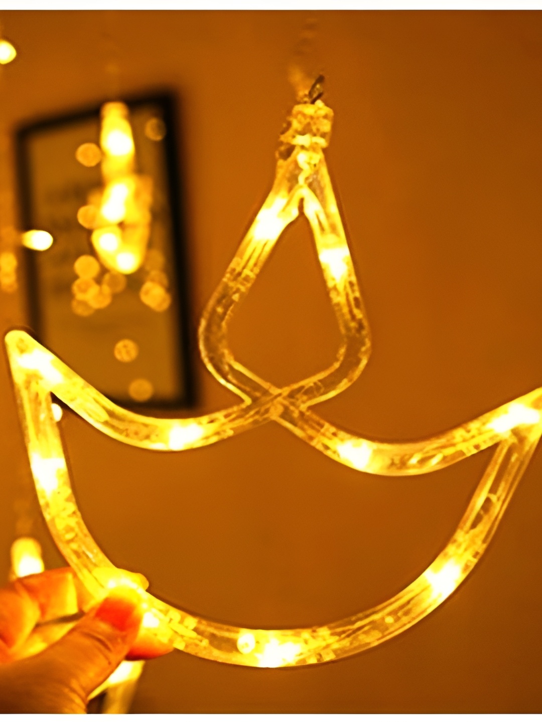 

SPARK WORLD Yellow Divya Shaped String Lights