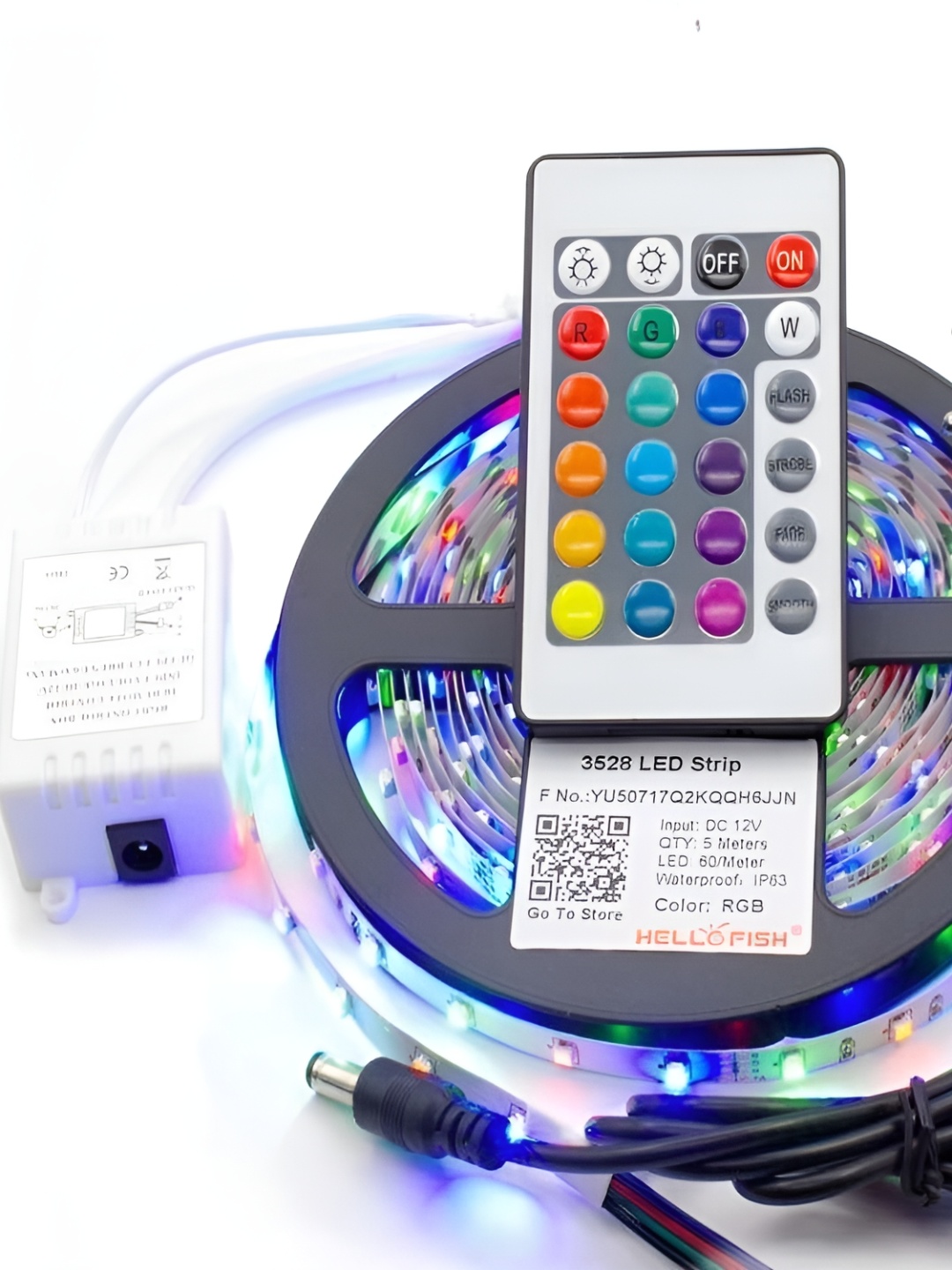 

SPARK WORLD Blue & Green 100 LED Strip String Lights