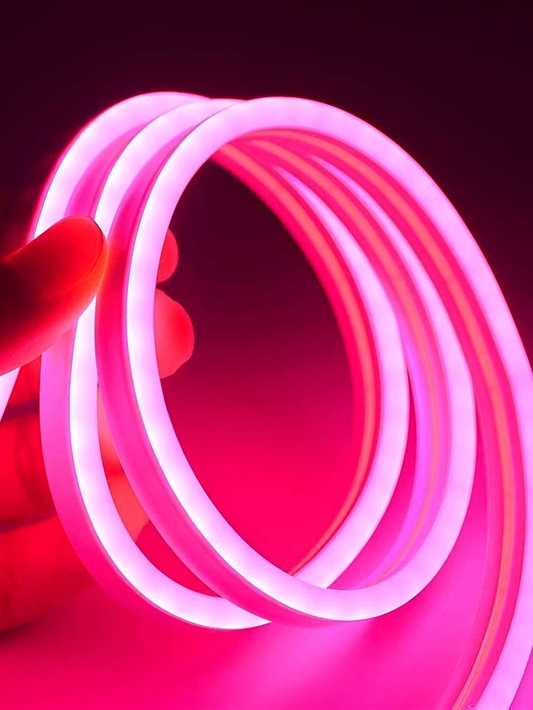 

SPARK WORLD Pink Rice Shaped Bulb String Lights