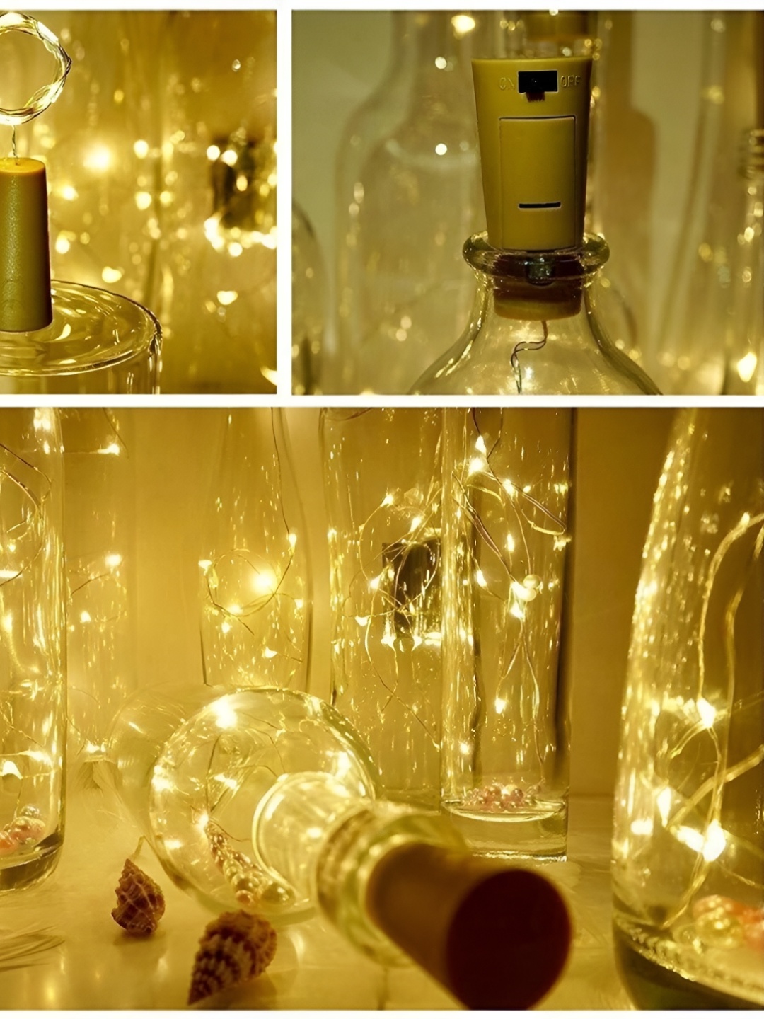 

SPARK WORLD Yellow Rice Shape String Lights