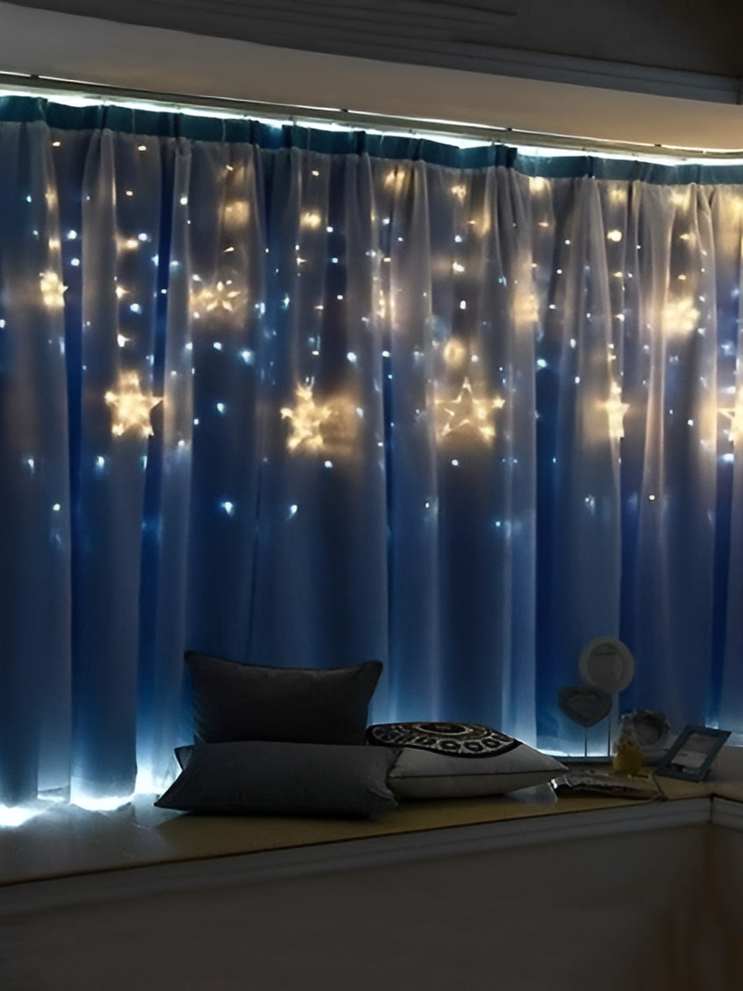

SPARK WORLD Yellow Star Shape String Lights