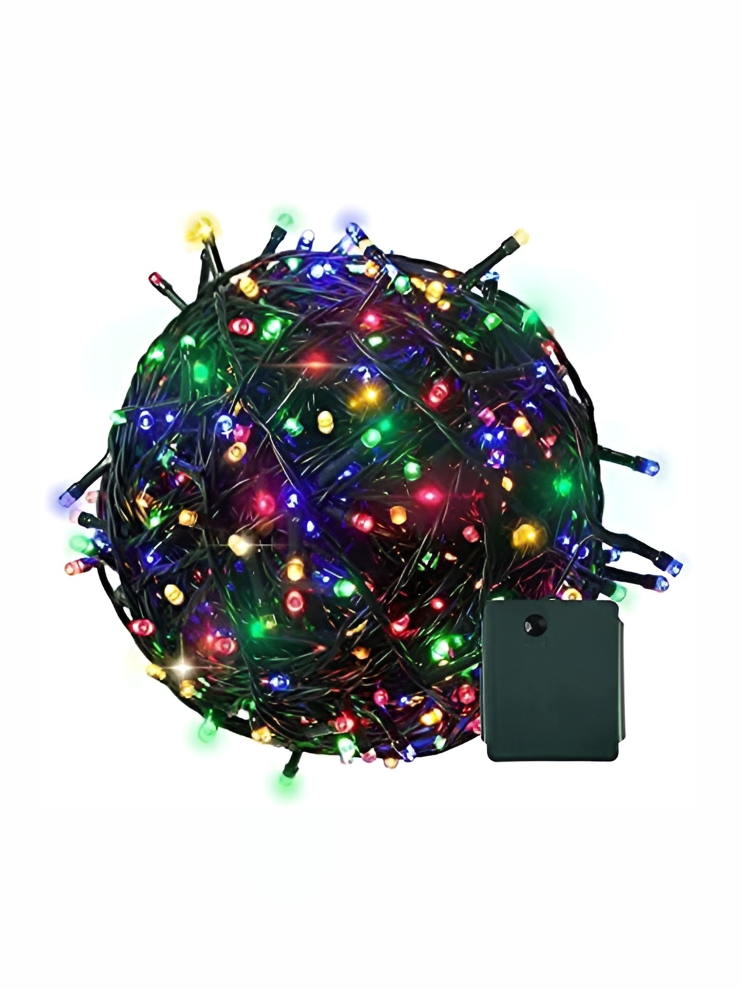 

SPARK WORLD Yellow & Blue Rice-Shaped LED String Light