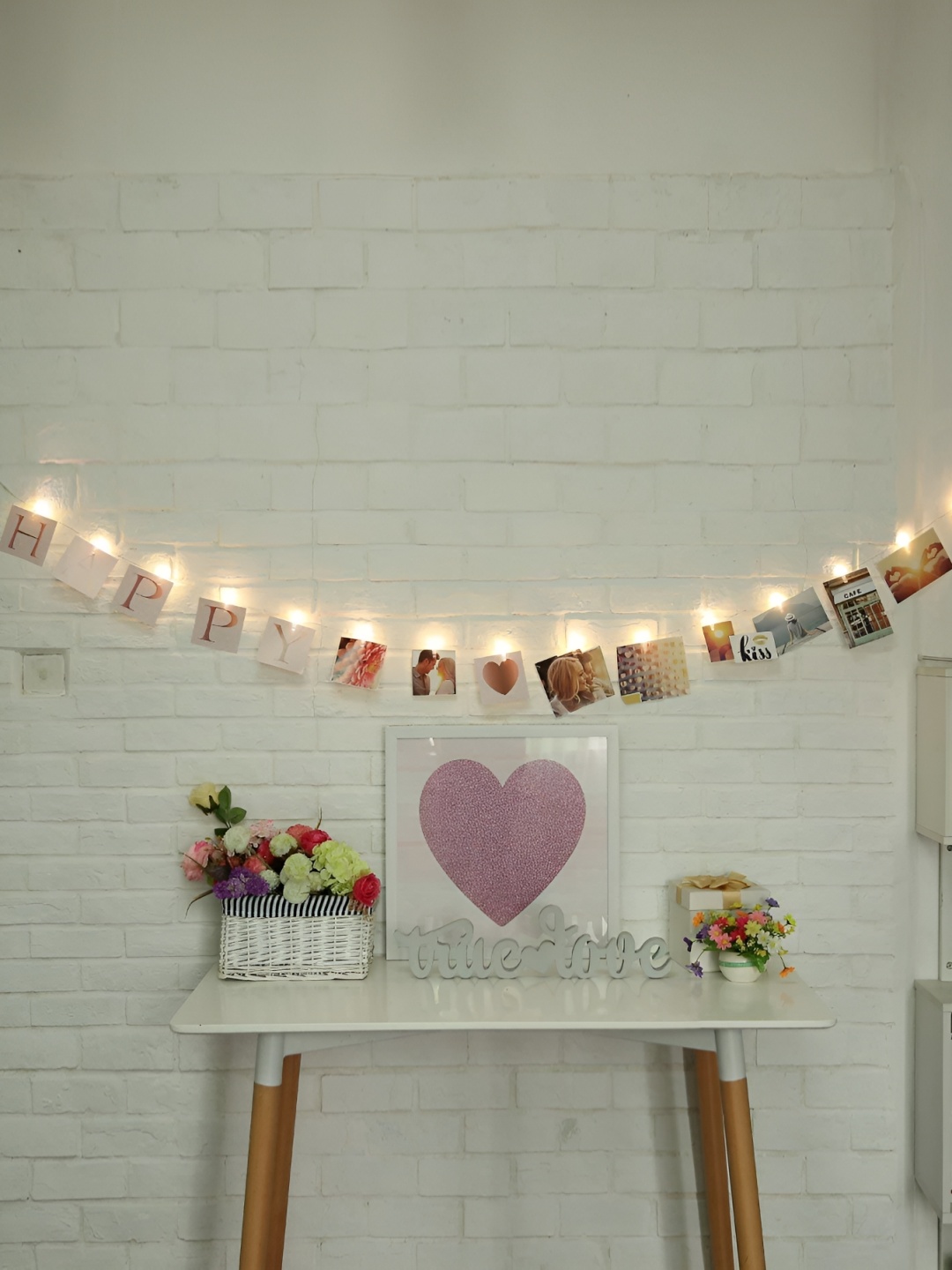

SPARK WORLD Yellow Heart Shaped String Lights