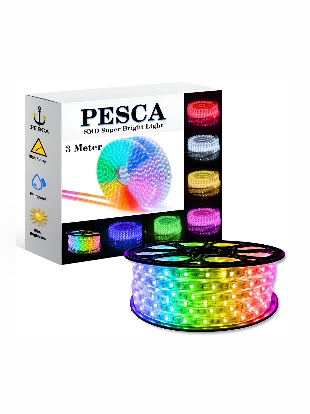 

SPARK WORLD Red & Blue Rice Shaped LED Strip Lights