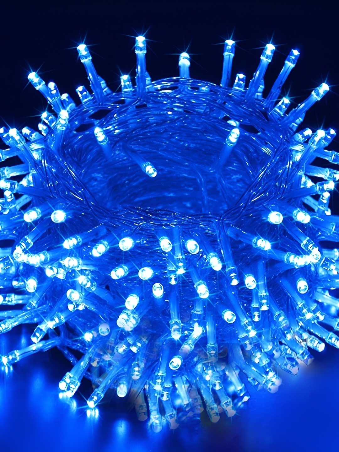 

SPARK WORLD Blue Rice Shape LED Fairy String Lights