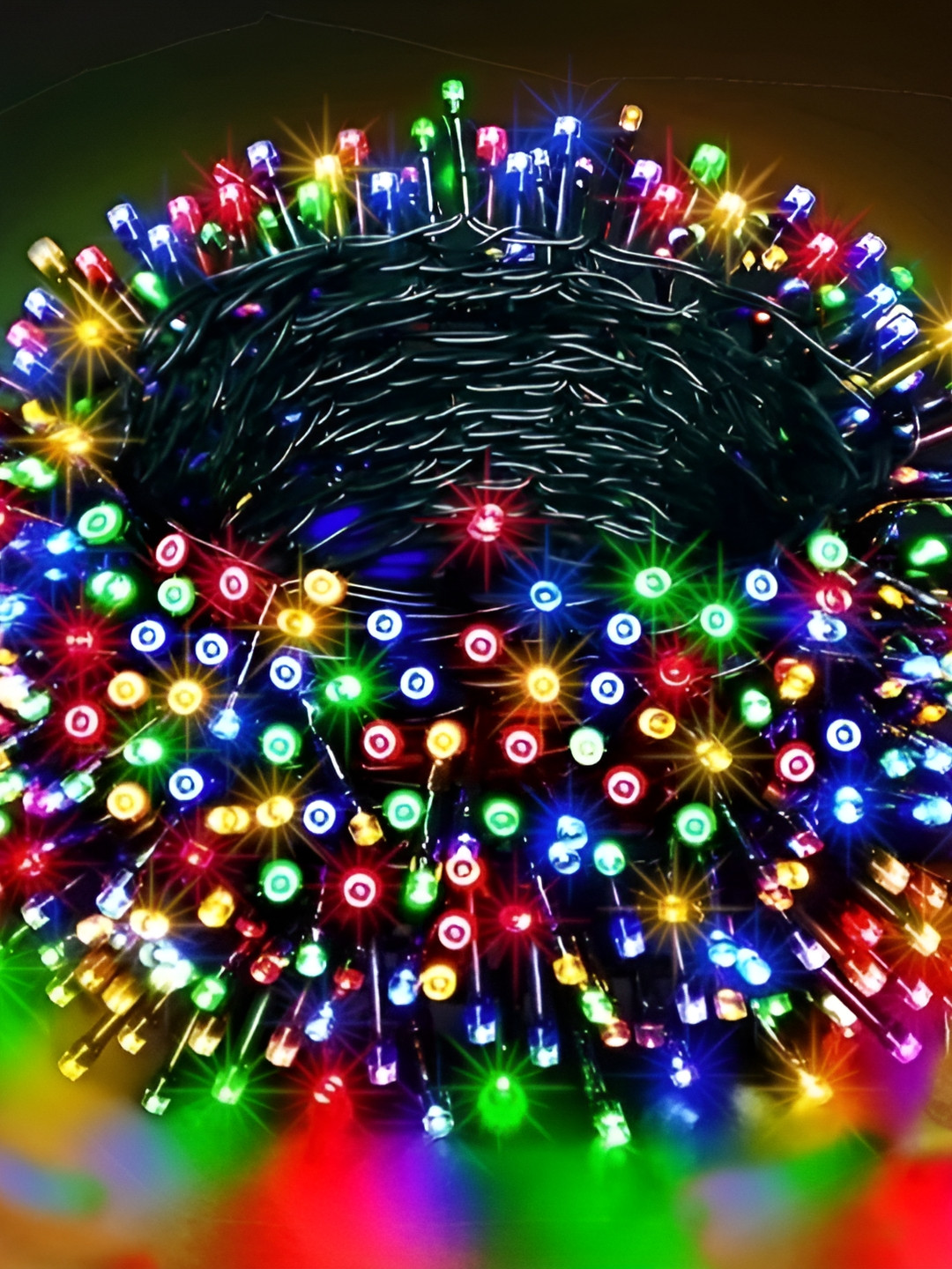 

SPARK WORLD Blue & Red Rice-Shape LED String Lights