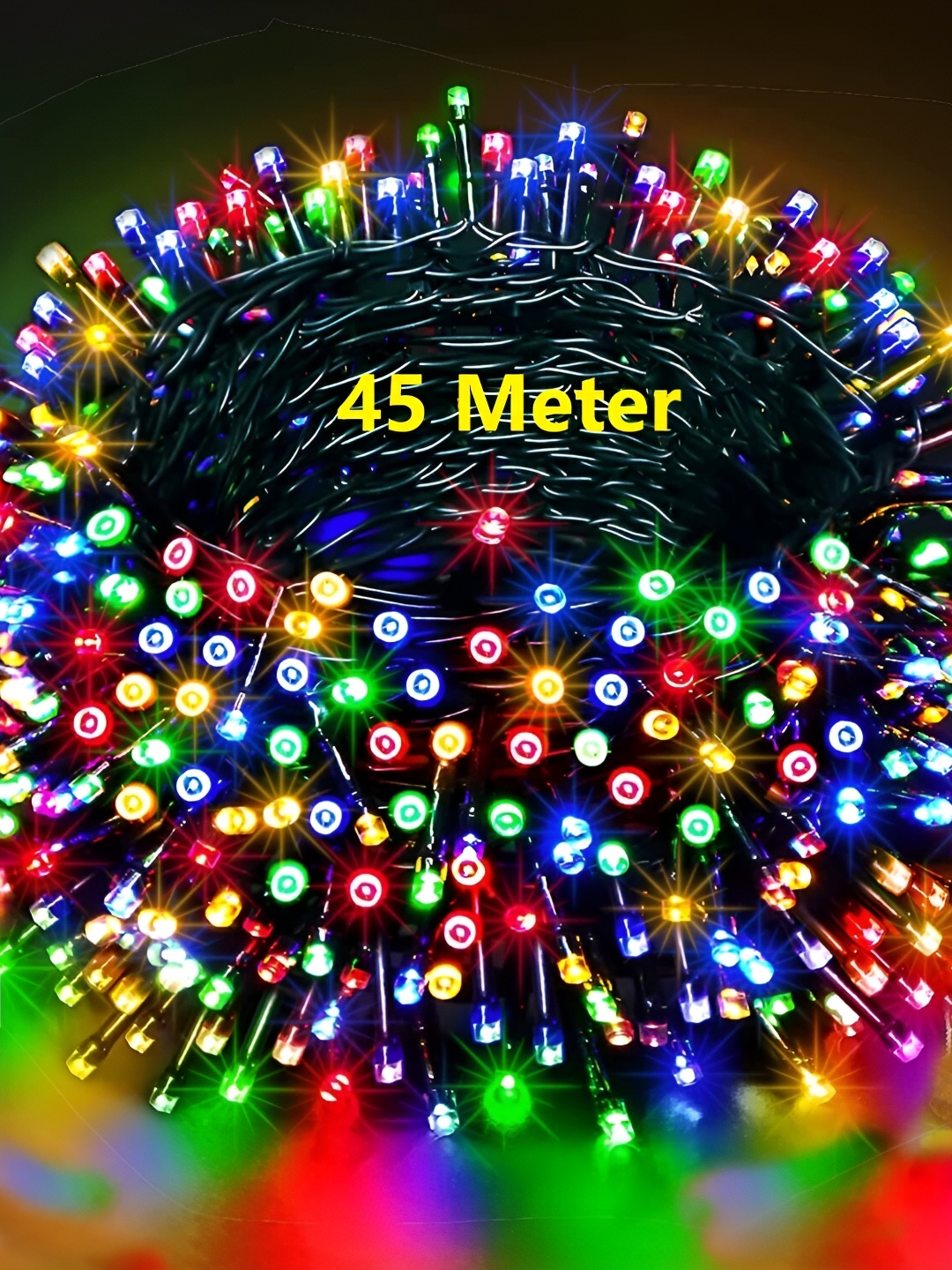 SPARK WORLD Blue & Red Rice Shape String Lights