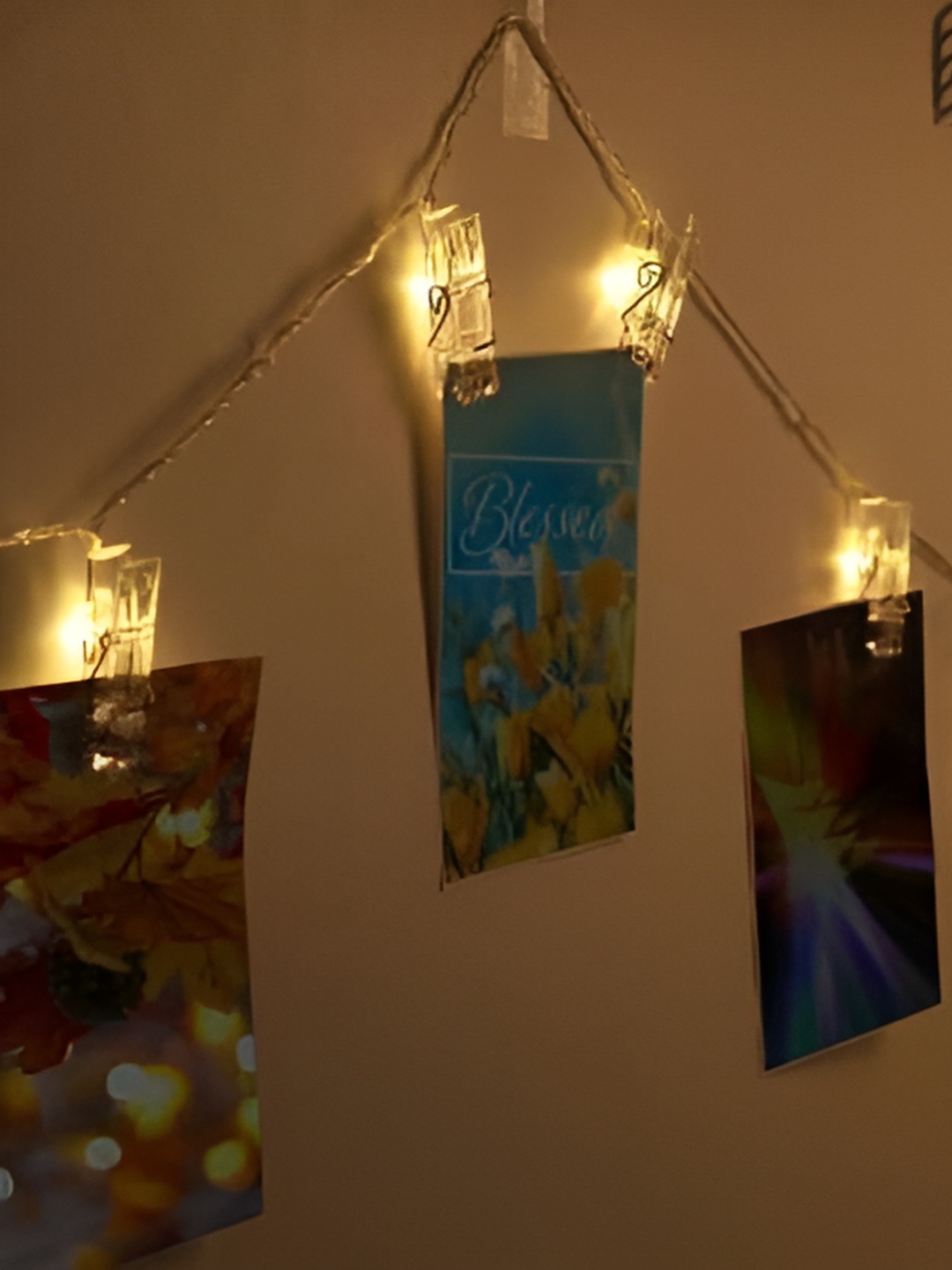 

SPARK WORLD Yellow Photo Clip String Lights