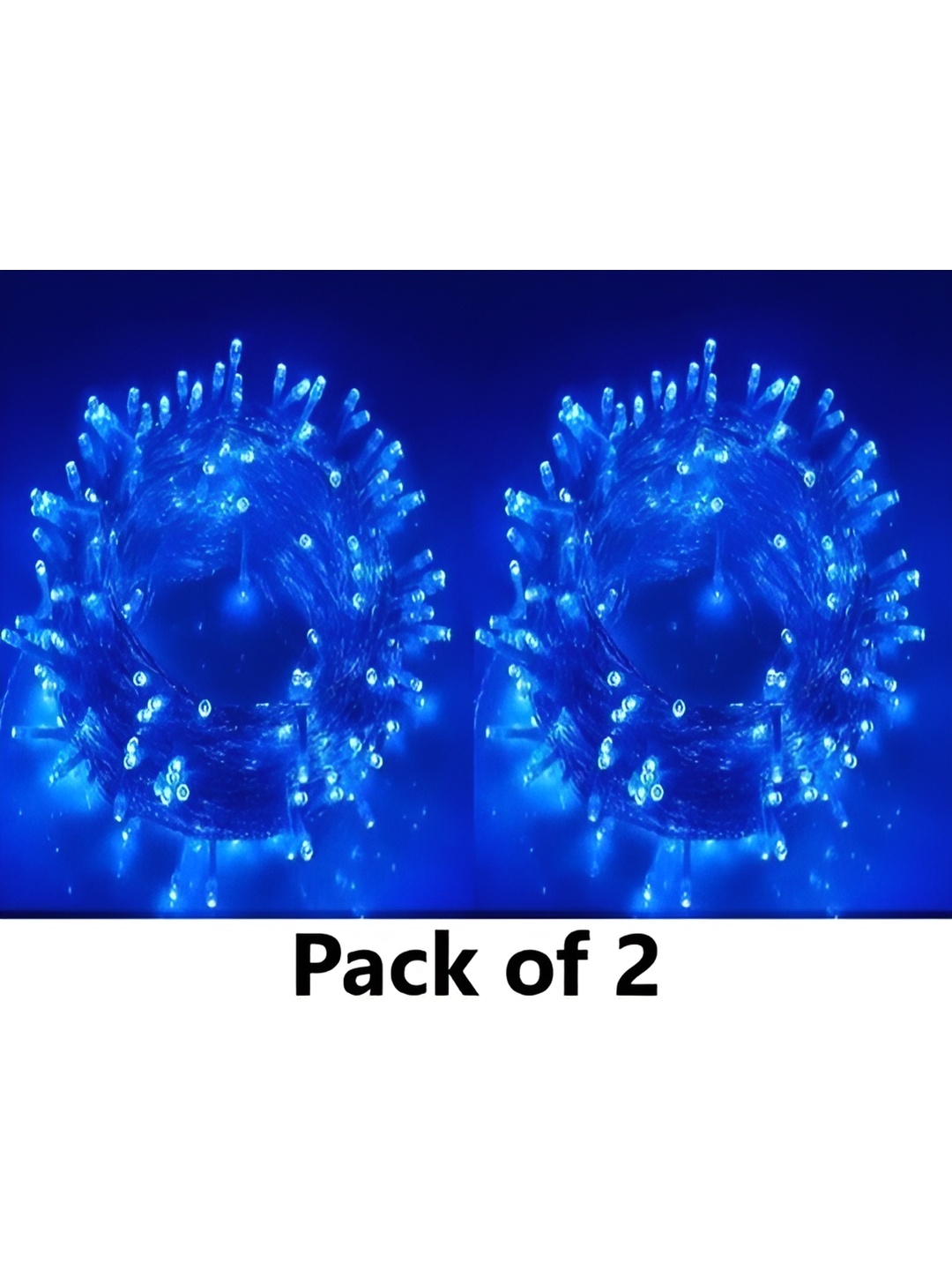 

SPARK WORLD Blue 2 Pieces Rice Shape String Lights