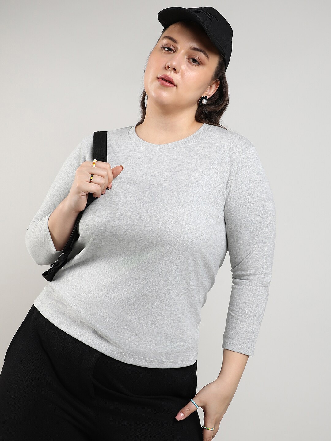 

Instafab Plus Top, Grey
