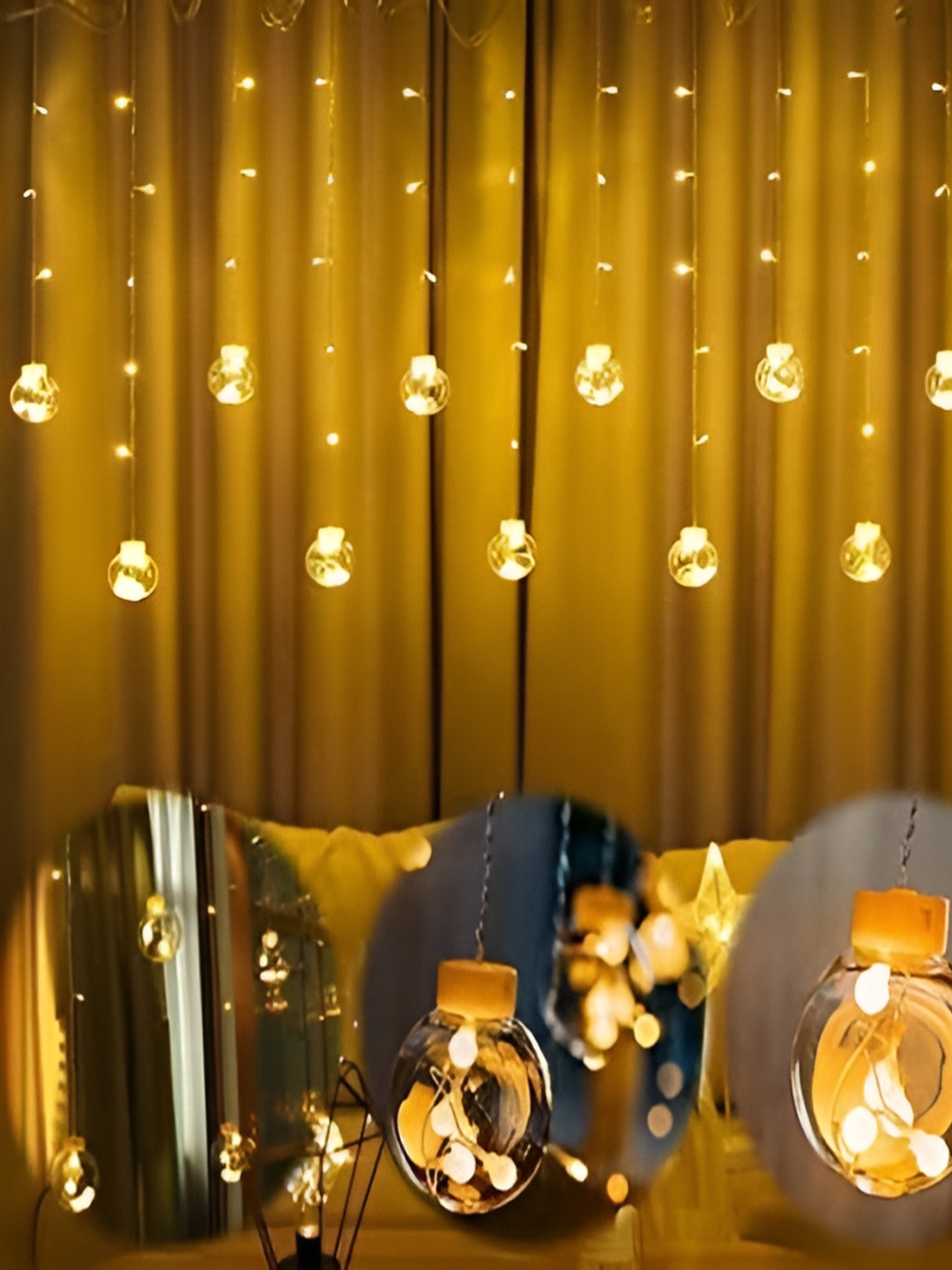 

SPARK WORLD Yellow Rice Shaped String Lights