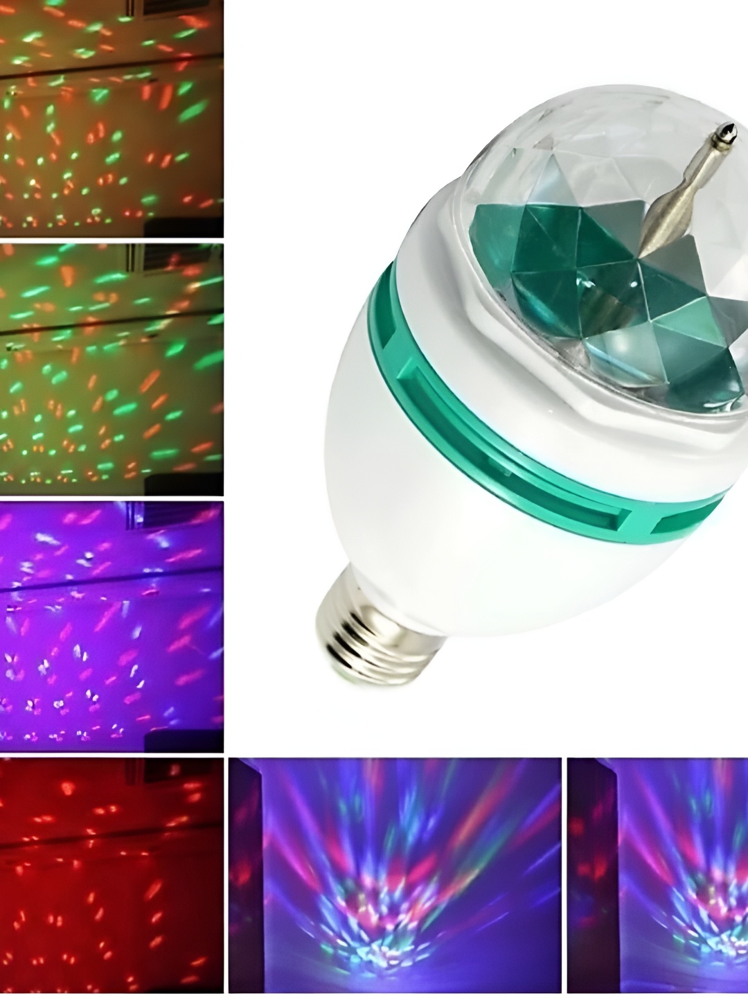 

SPARK WORLD Pink & Green LED Disco Ball Bulb, Blue