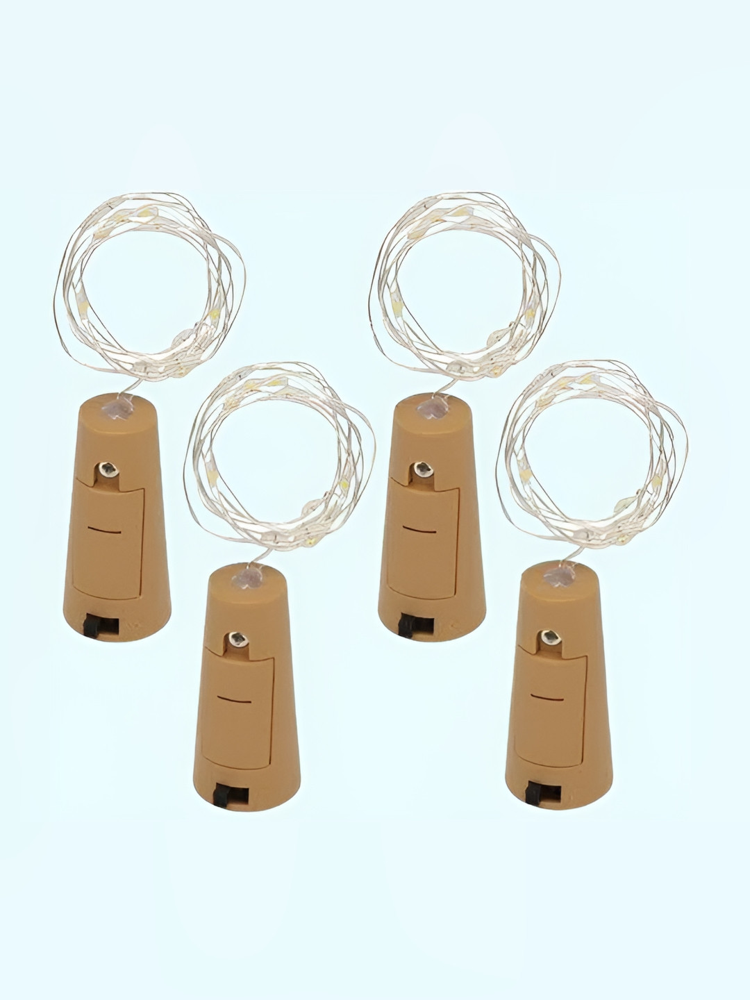 

SPARK WORLD Yellow & Brown 4 Pieces LED Cork Lights