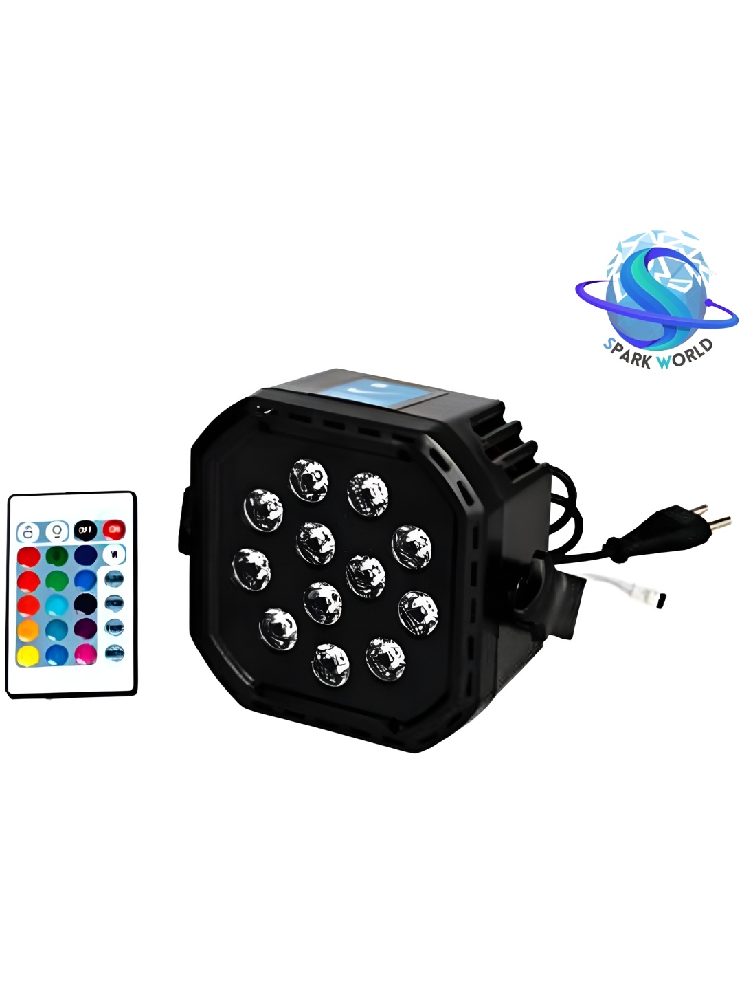 

SPARK WORLD Blue & Green LED Disco Bulb, Red