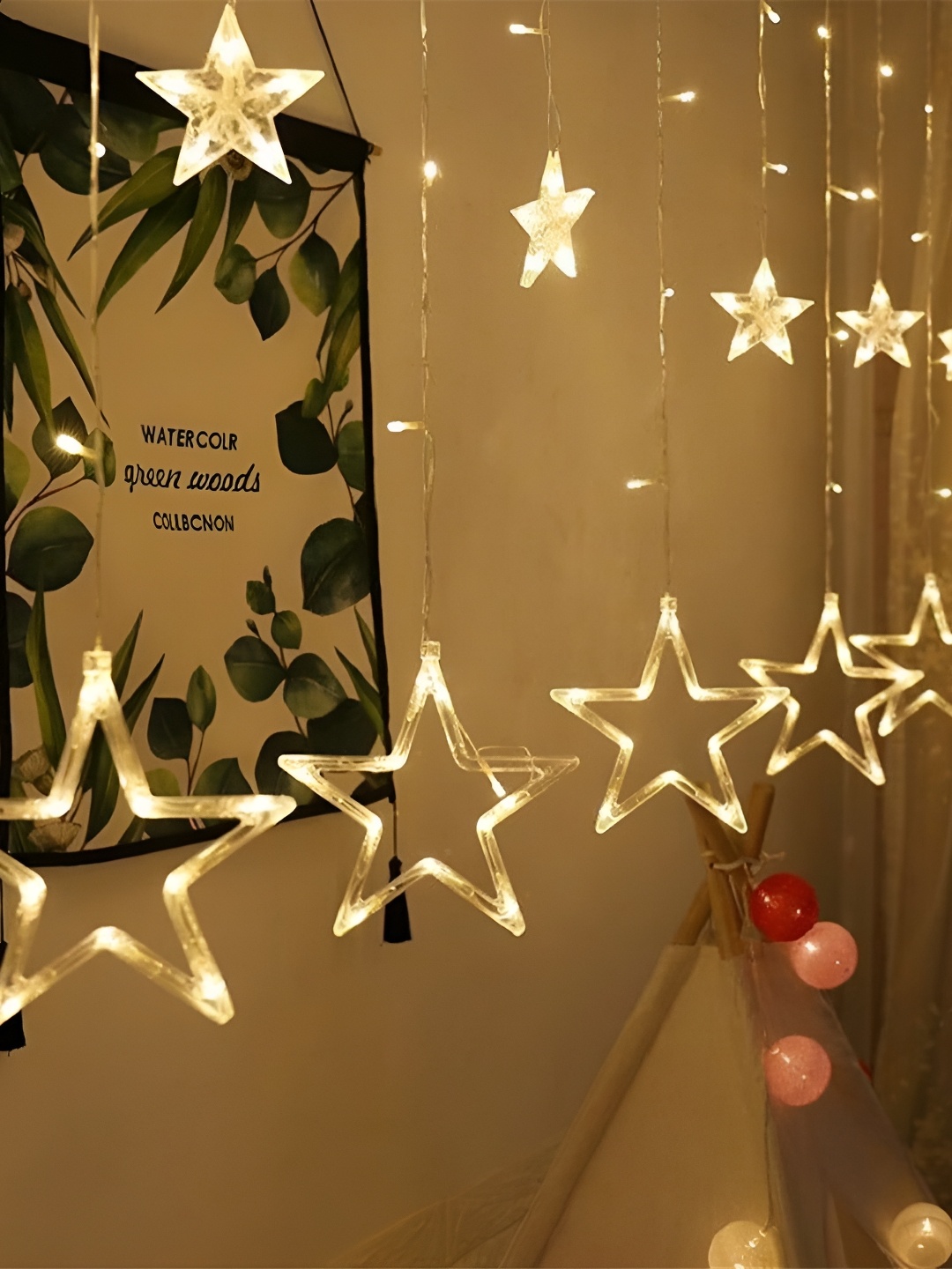 

SPARK WORLD Transparent Star Shaped String Lights
