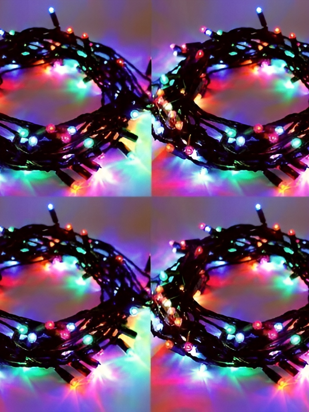 

SPARK WORLD Red & Green Rice Shaped Bulb String Lights