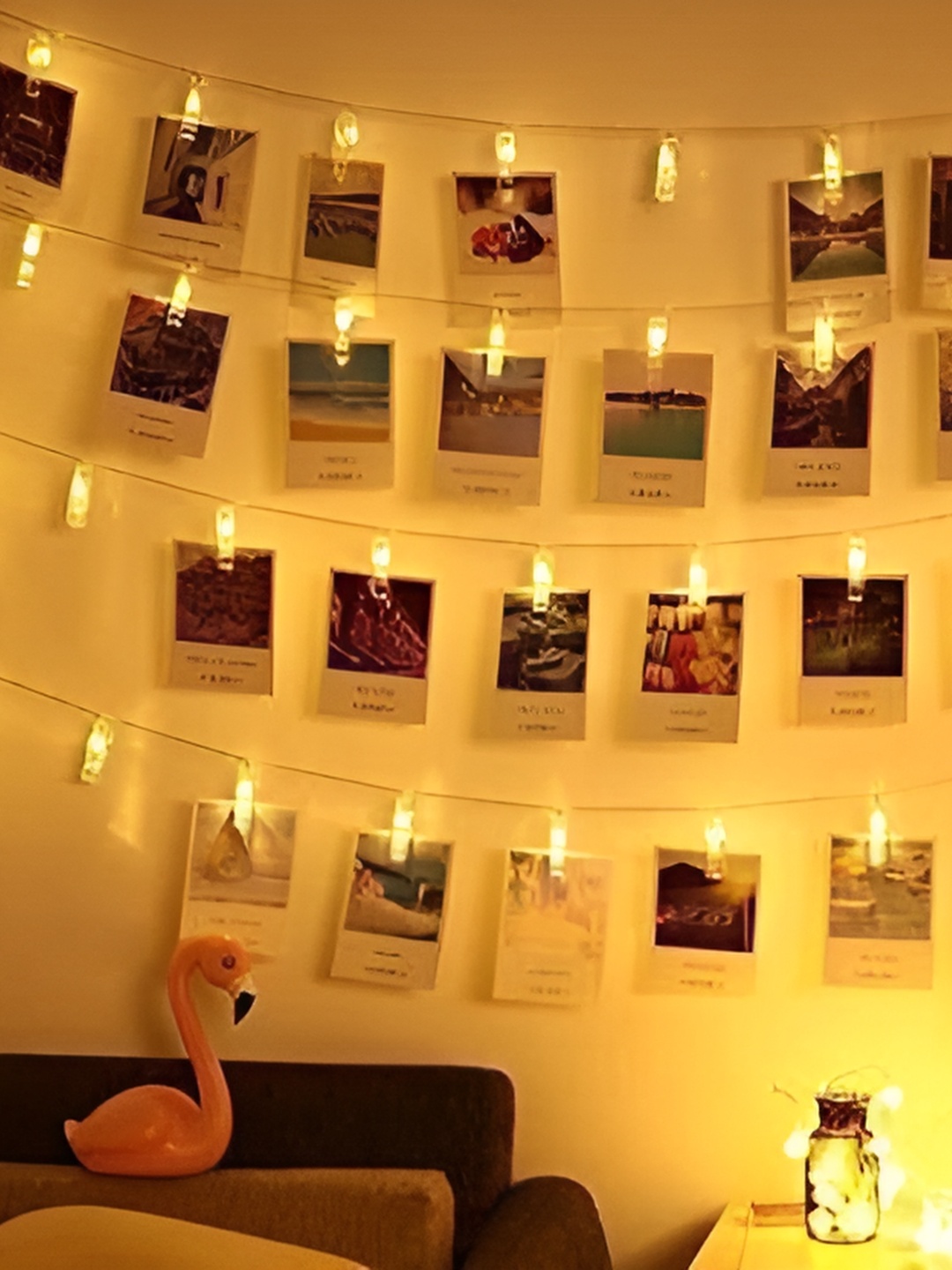 

SPARK WORLD Yellow Photo Clip String Lights