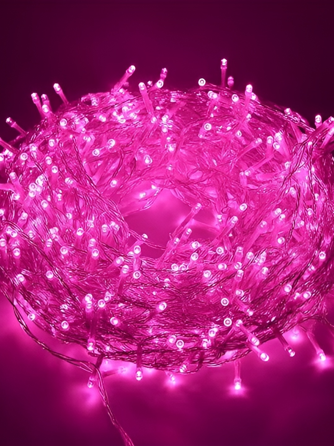 

SPARK WORLD Pink Rice Shaped String Lights
