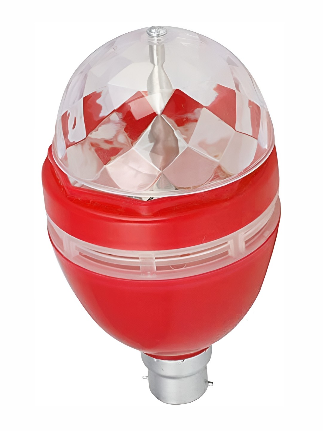 

SPARK WORLD White & Red Textured Disco Ball Bulb