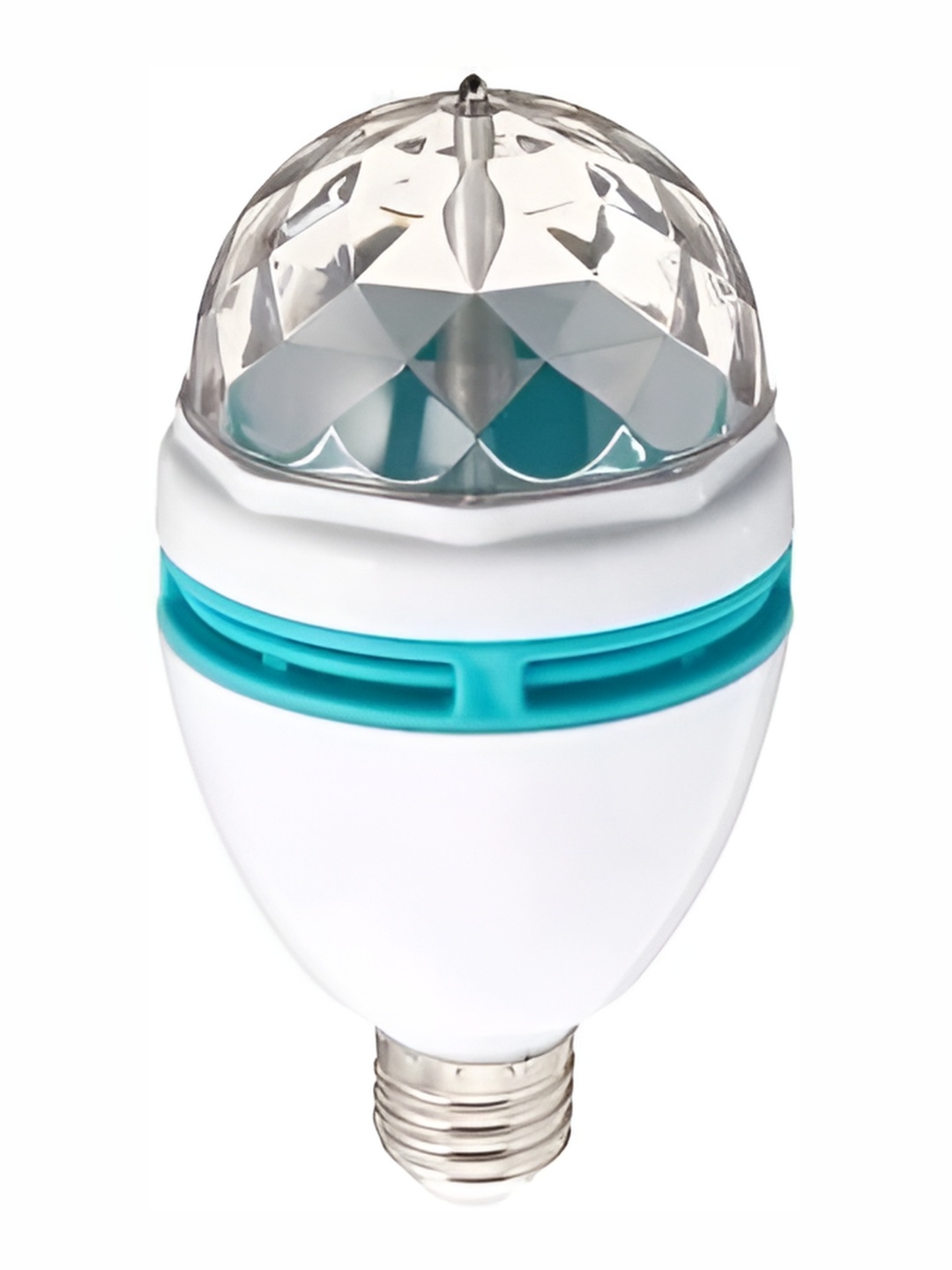 

SPARK WORLD White & Green Cylindrical Disco Ball Bulb