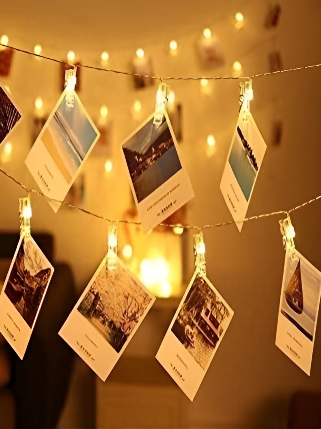 

SPARK WORLD Yellow Photo Clip String Lights