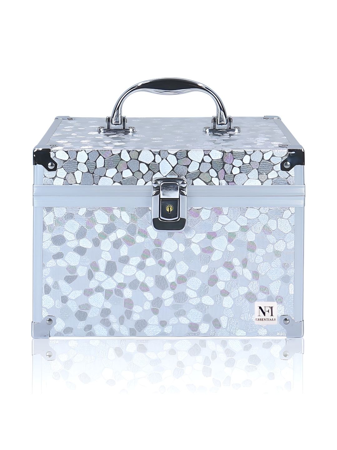 

NFI essentials Silver-Toned Set of 1 Regular Makeup Organiser Organisers