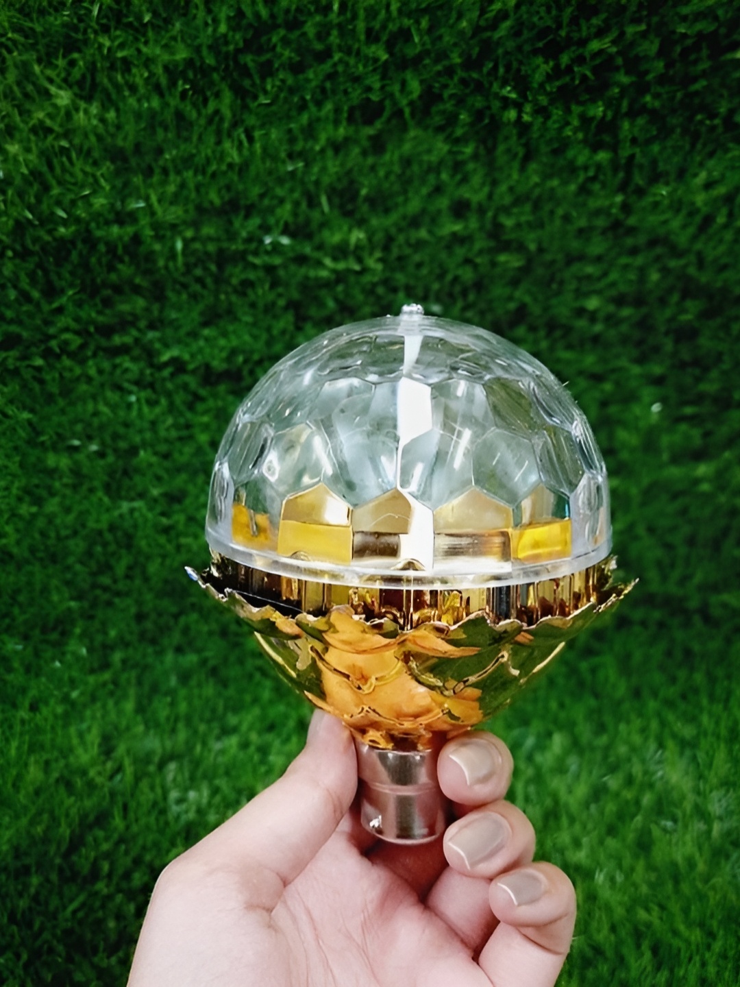 

SPARK WORLD Yellow & Transparent Disco Ball String Lights