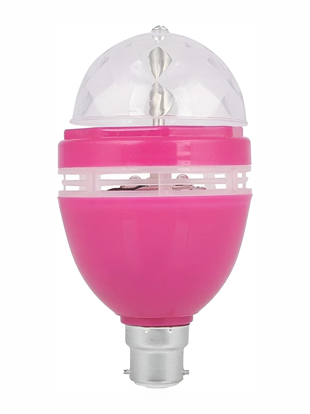 

SPARK WORLD Pink & White Textured Semi-sphere Disco Ball Bulb