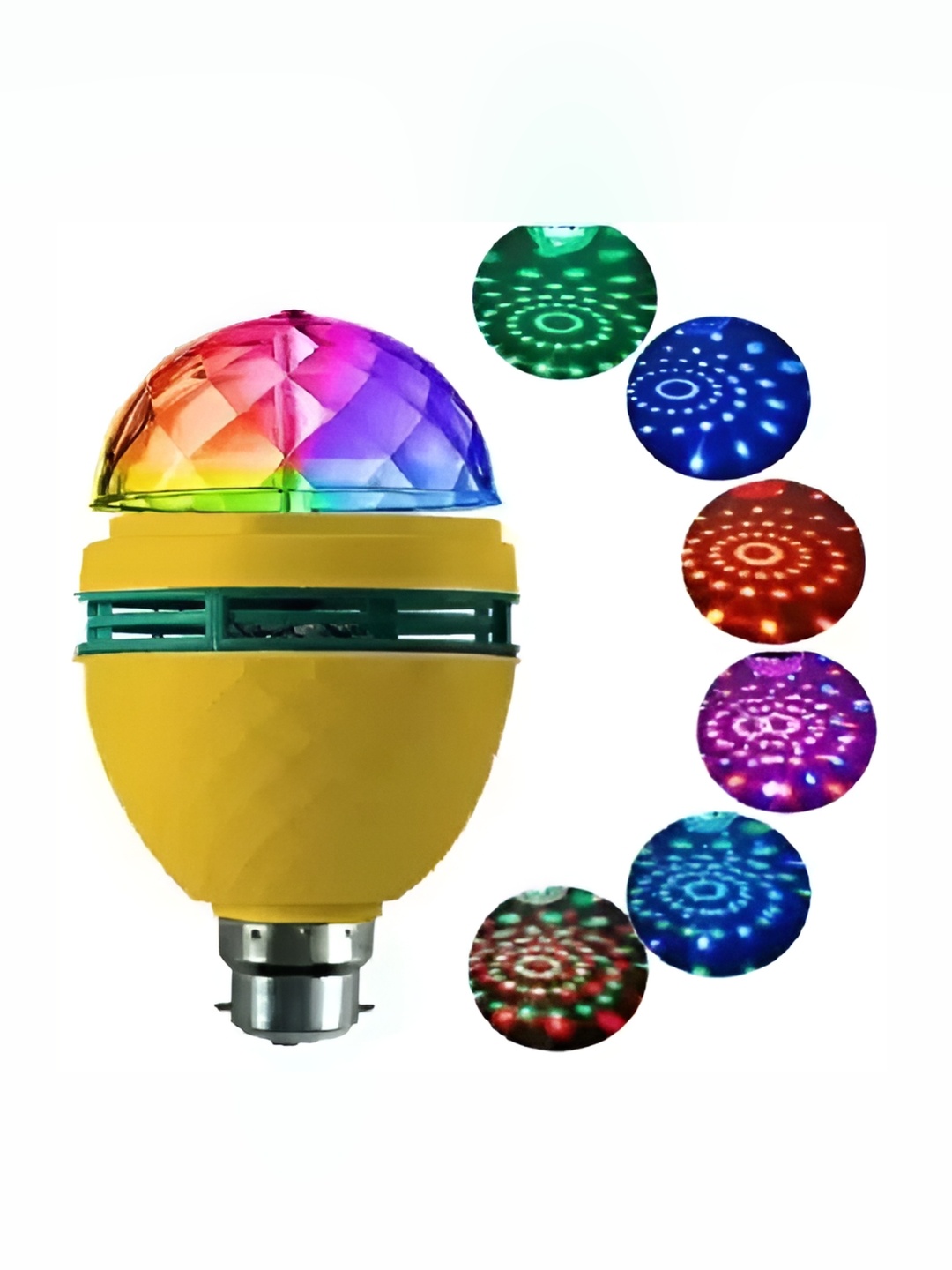 

SPARK WORLD Yellow & Blue Semi-sphere Shape Disco Ball Floor Lamps