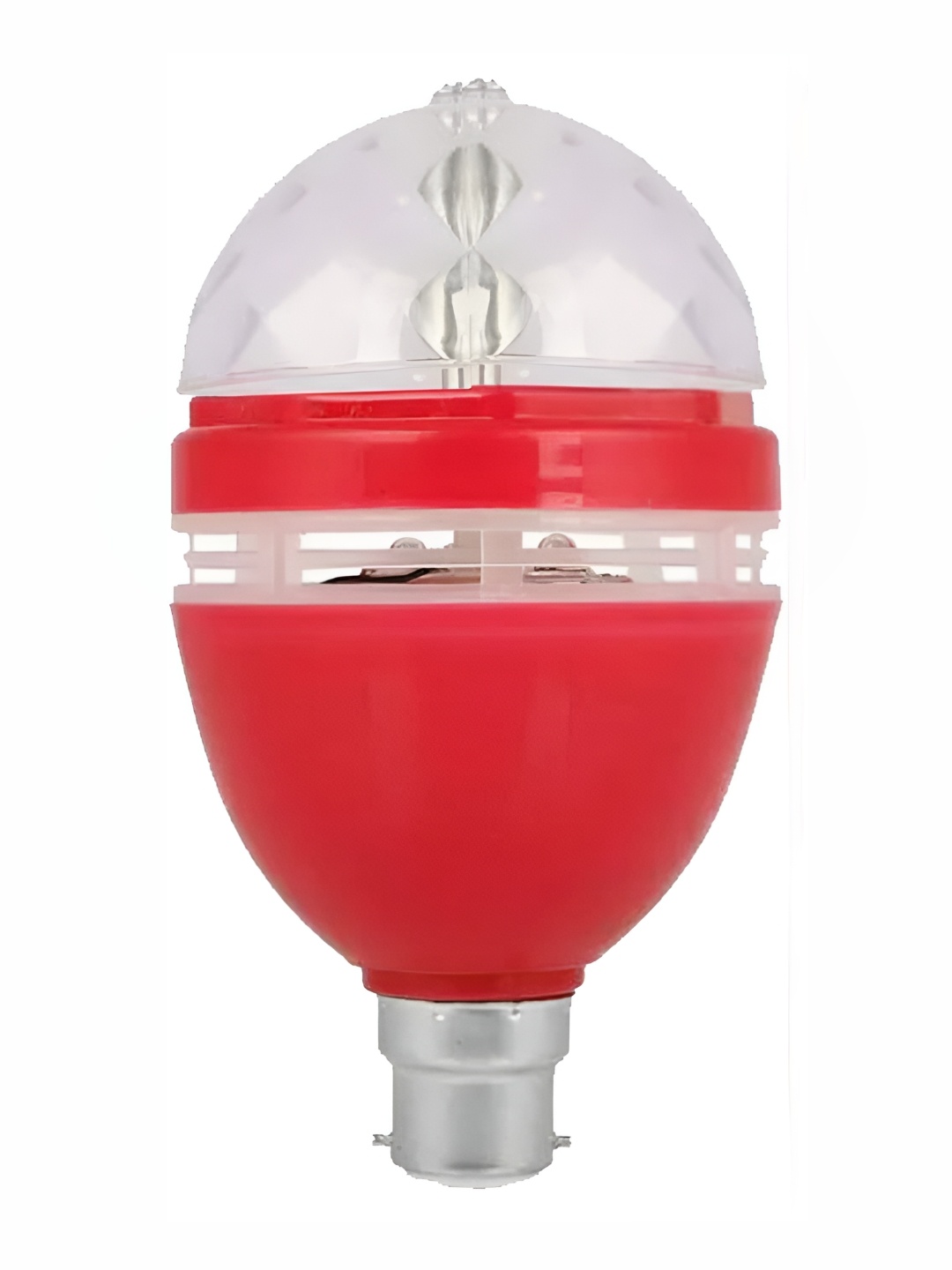 

SPARK WORLD Red & Transparent Textured Semi Sphere Contemporary Disco Ball Bulb